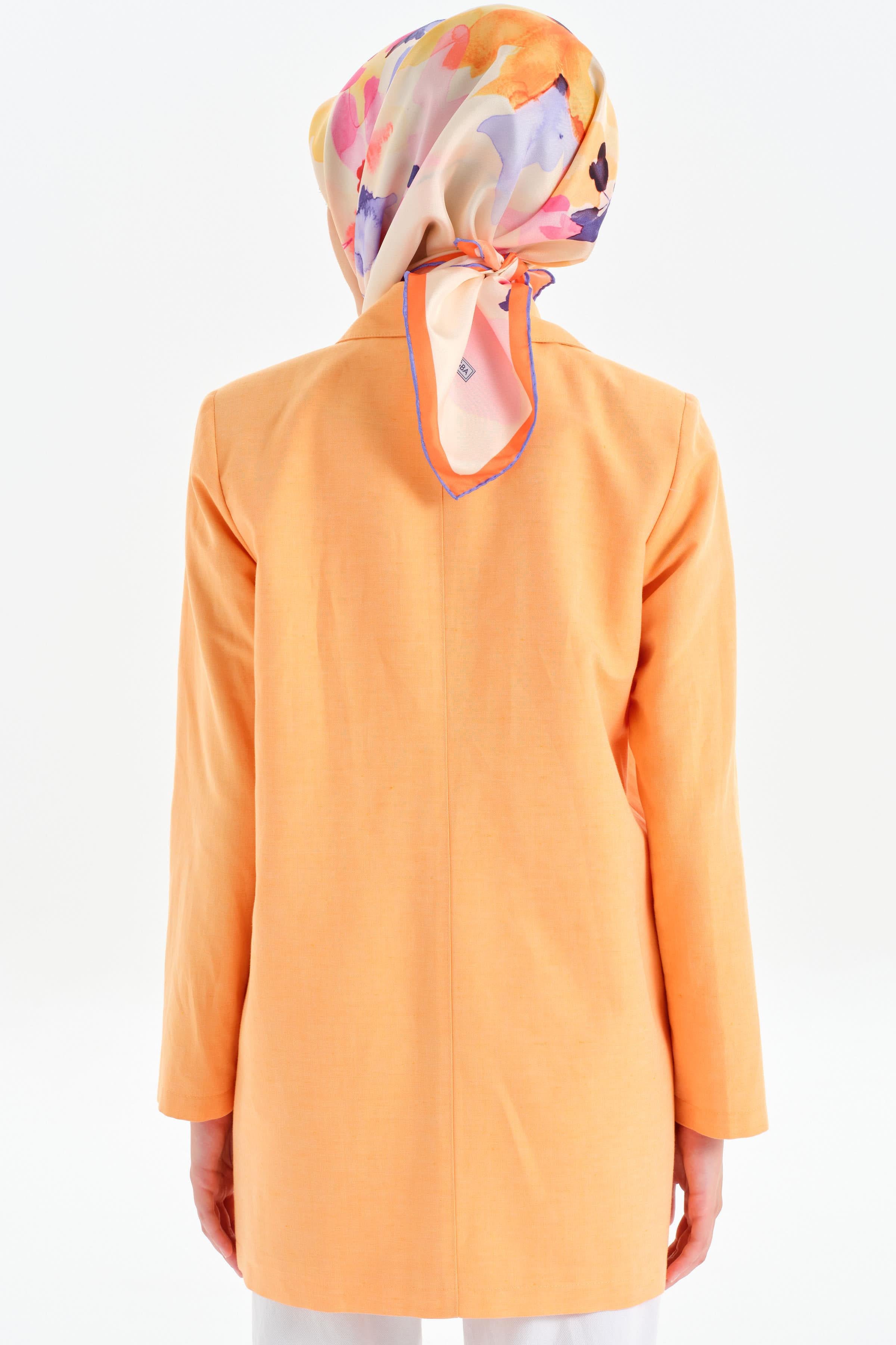 İki Düğmeli Blazer Ceket - Yavruağzı TUGBA