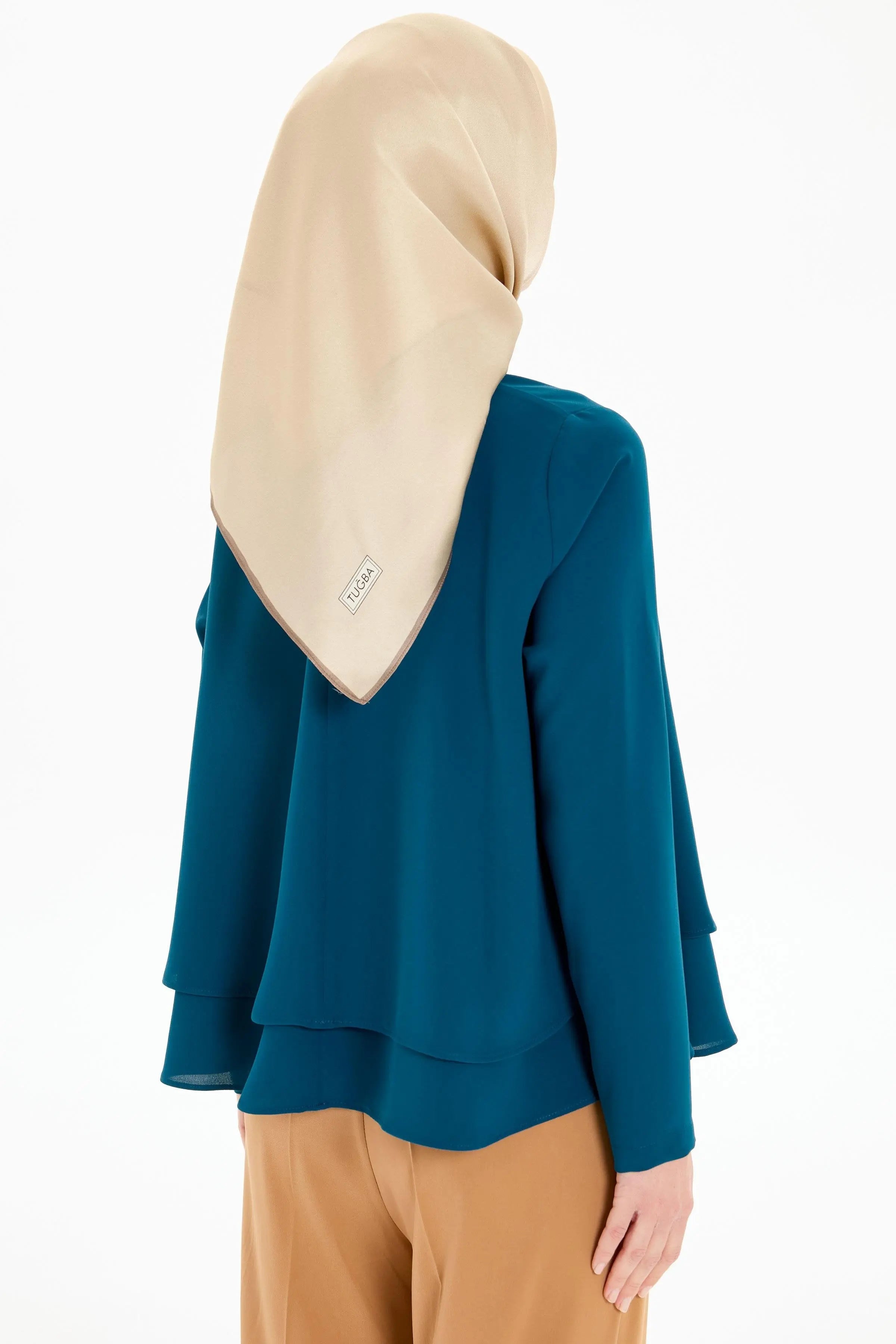 İki Katlı Bluz - Petrol TUGBA