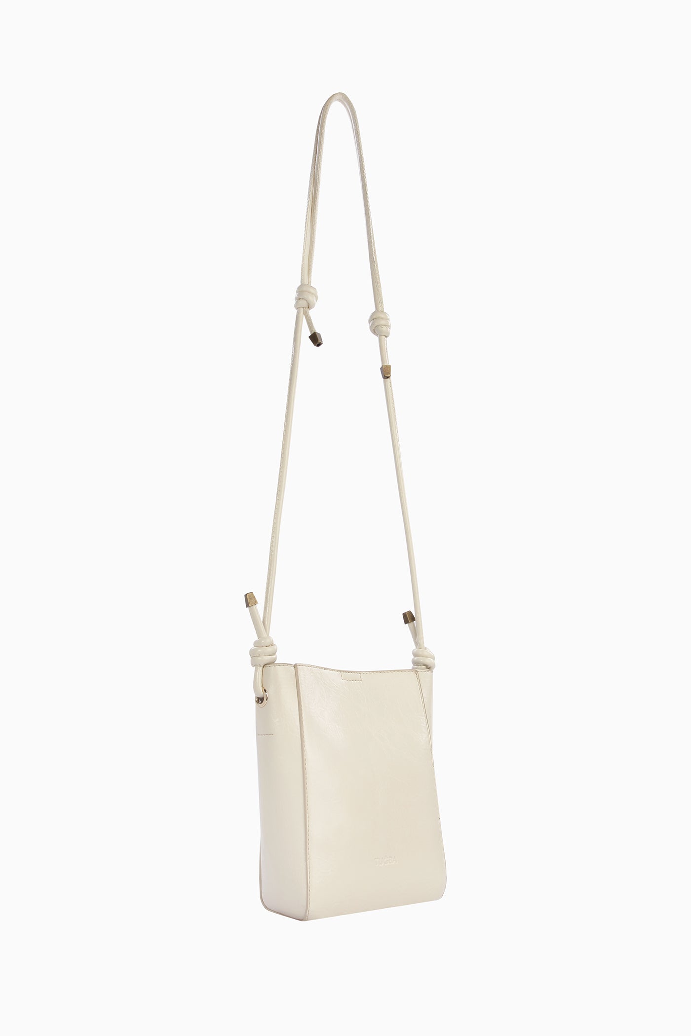 İnce Askılı Ortası Dikişli Çanta - Bej TUGBA