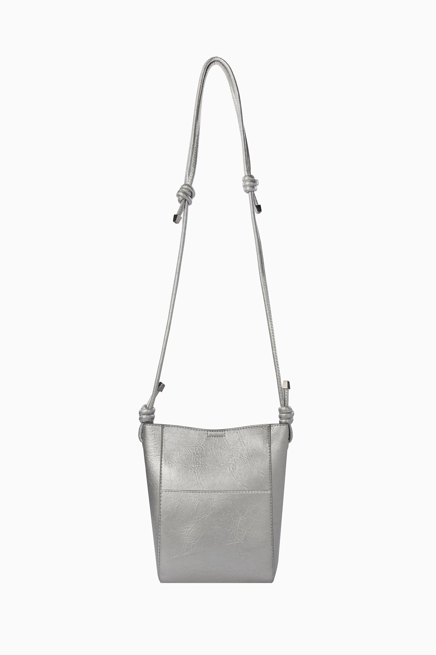 İnce Askılı Ortası Dikişli Çanta - Gri TUGBA