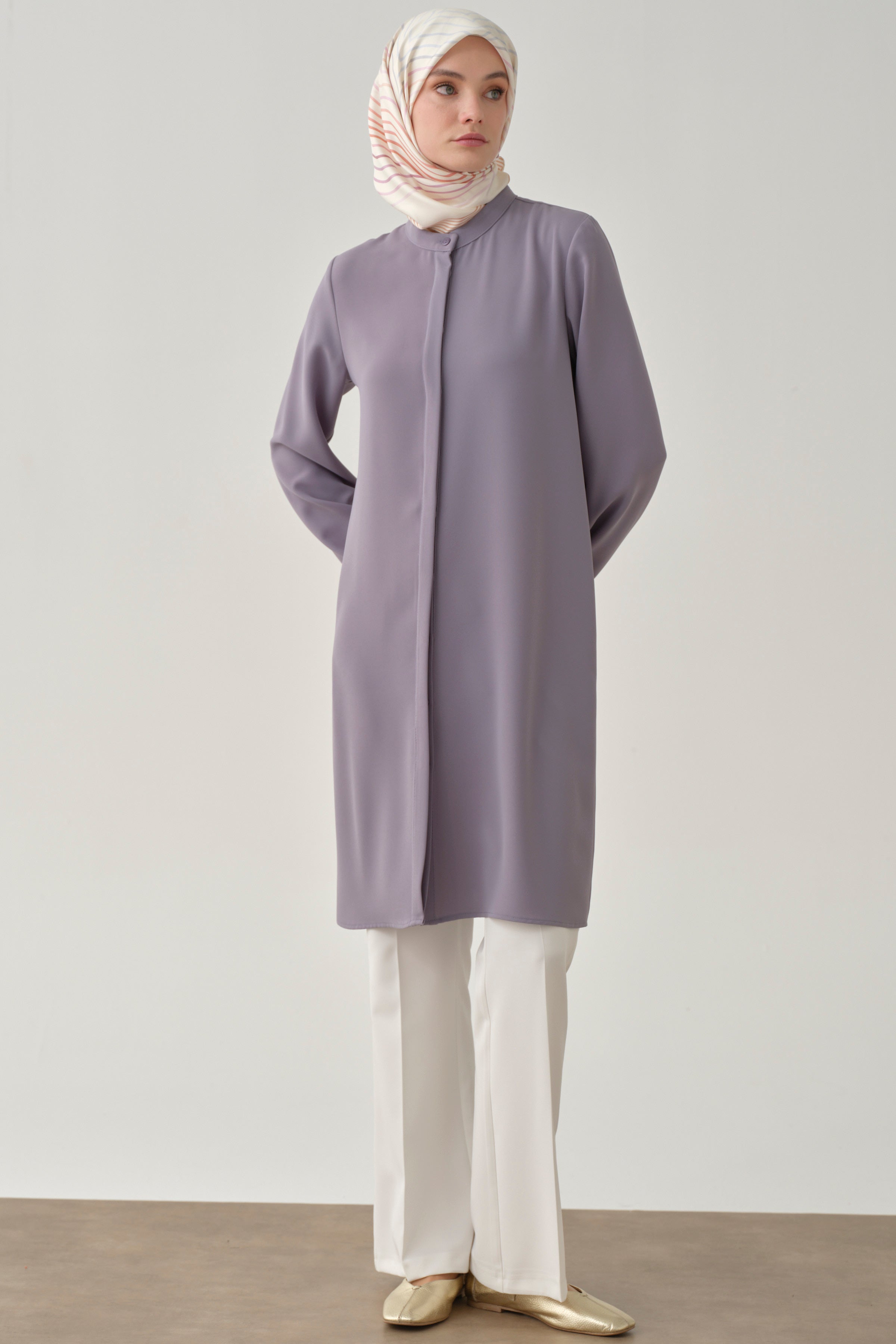 İspanyol Paça Basic Pantolon - Ekru TUGBA