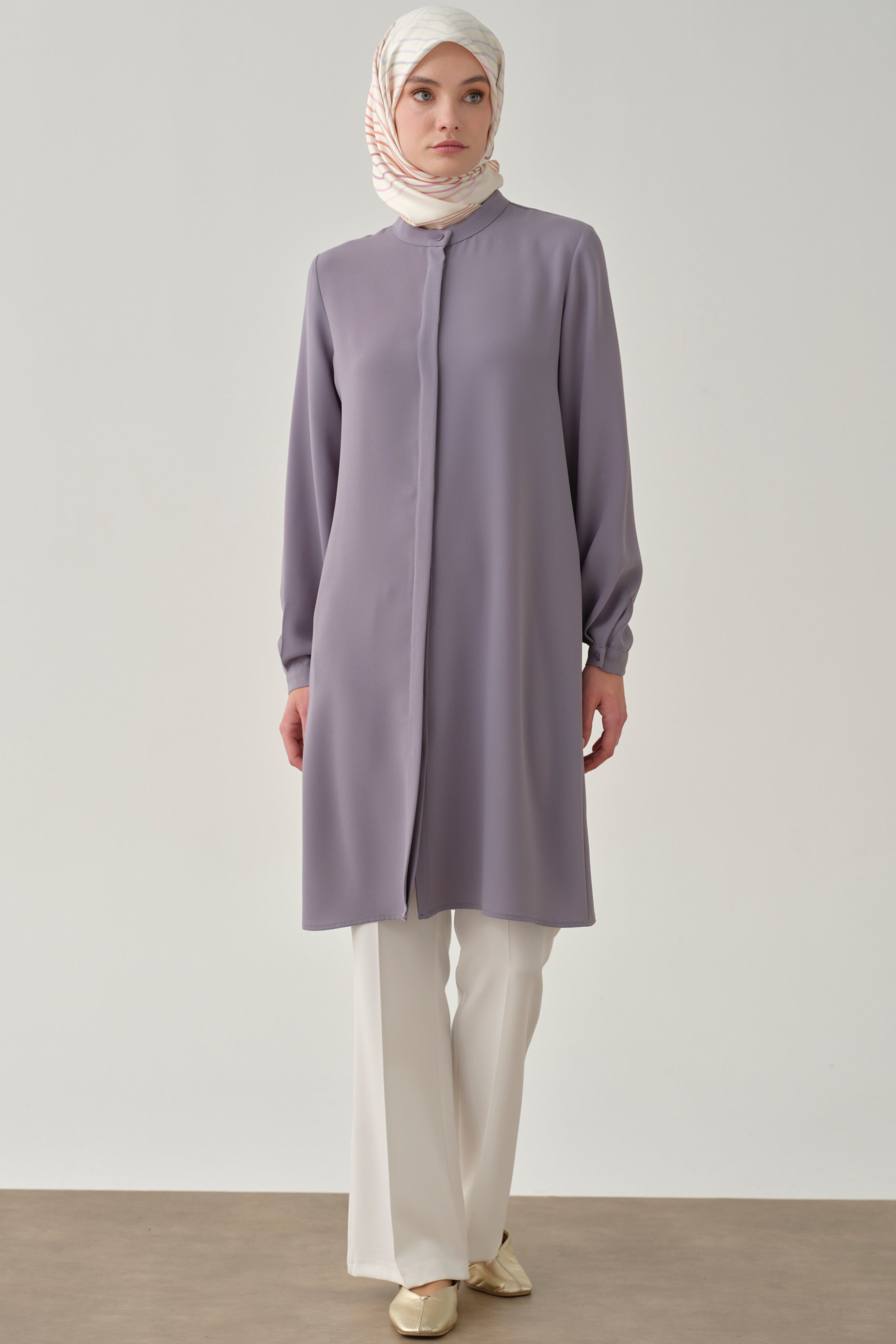 İspanyol Paça Basic Pantolon - Ekru TUGBA