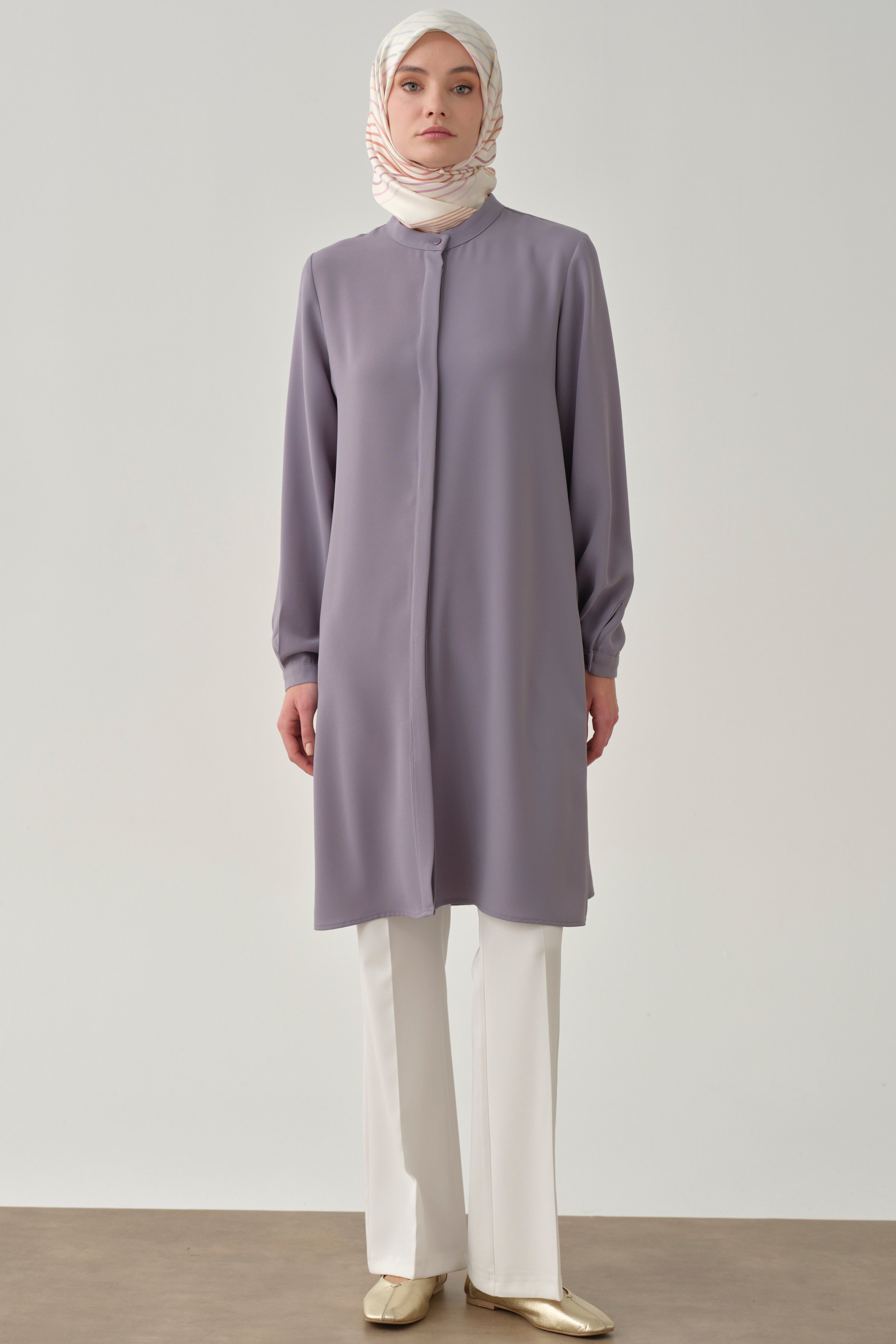 İspanyol Paça Basic Pantolon - Ekru TUGBA