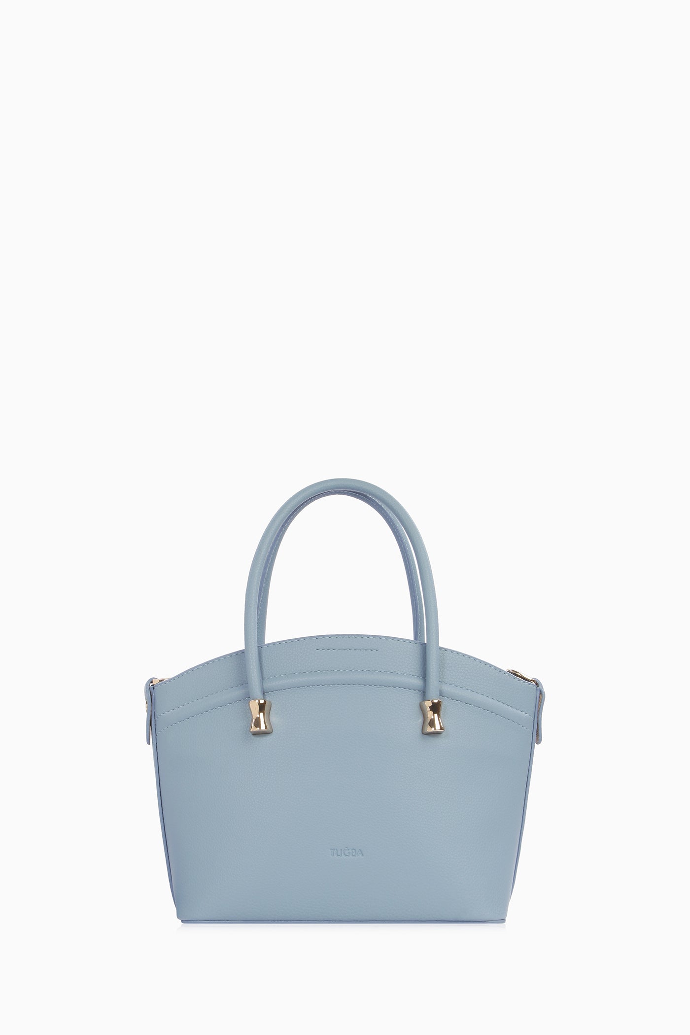 Kabartma Desenli Kova Çanta - Mavi TUGBA