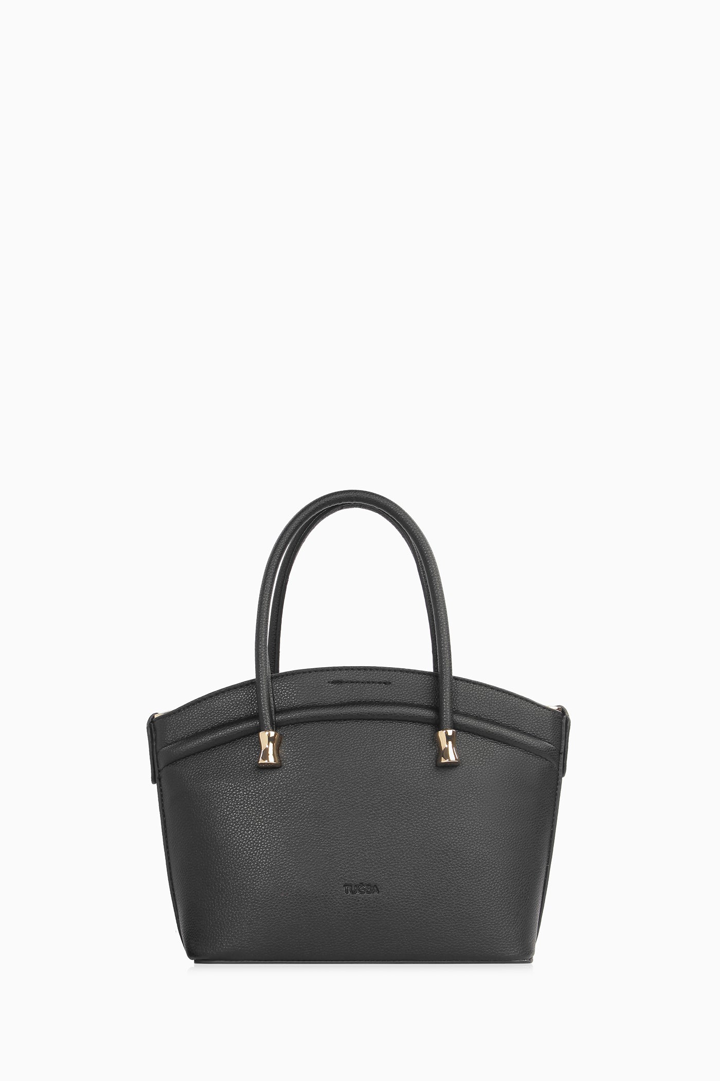 Kabartma Desenli Kova Çanta - Siyah TUGBA