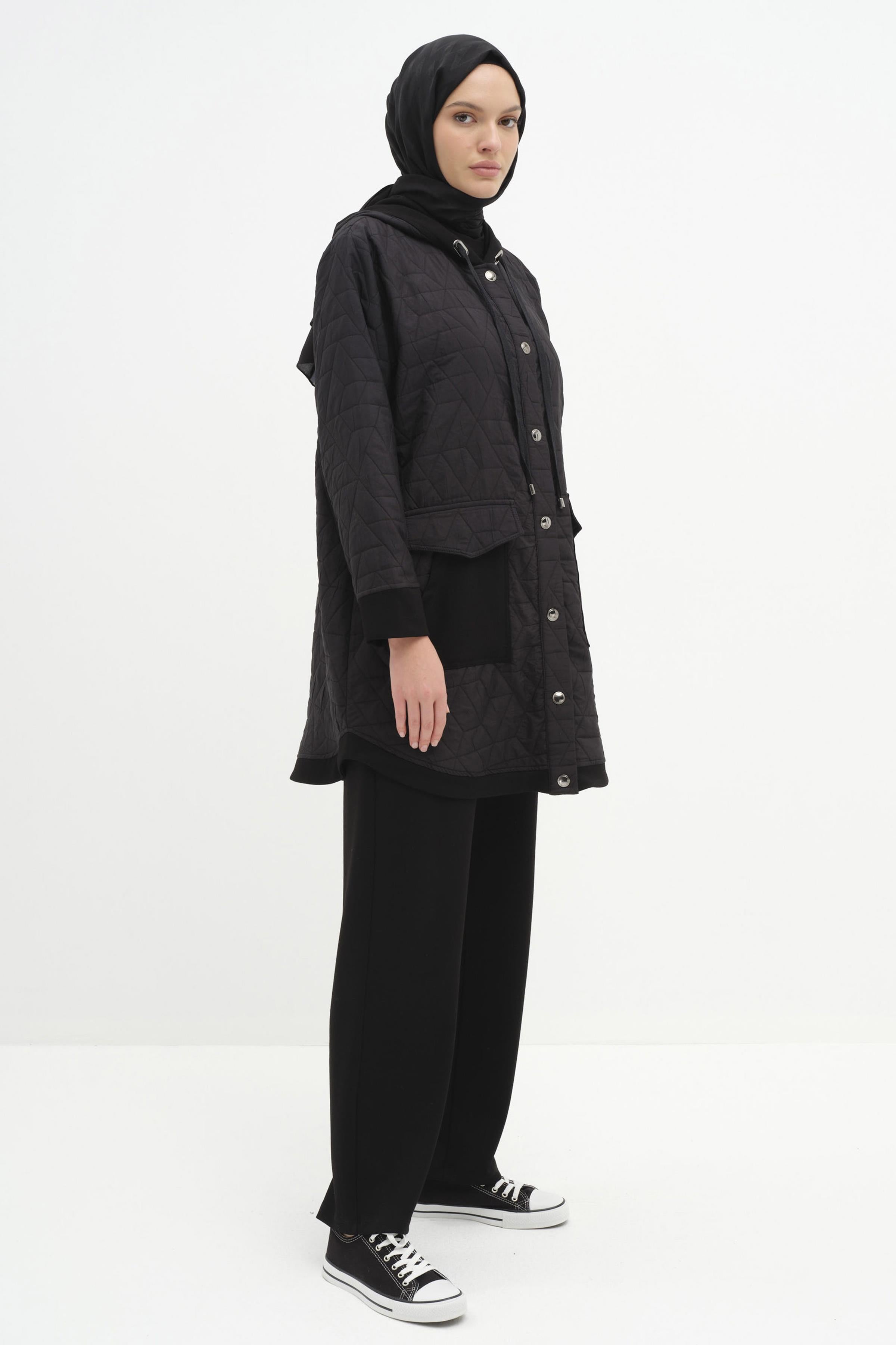 Kap Pantolon Takım - Siyah TUGBA