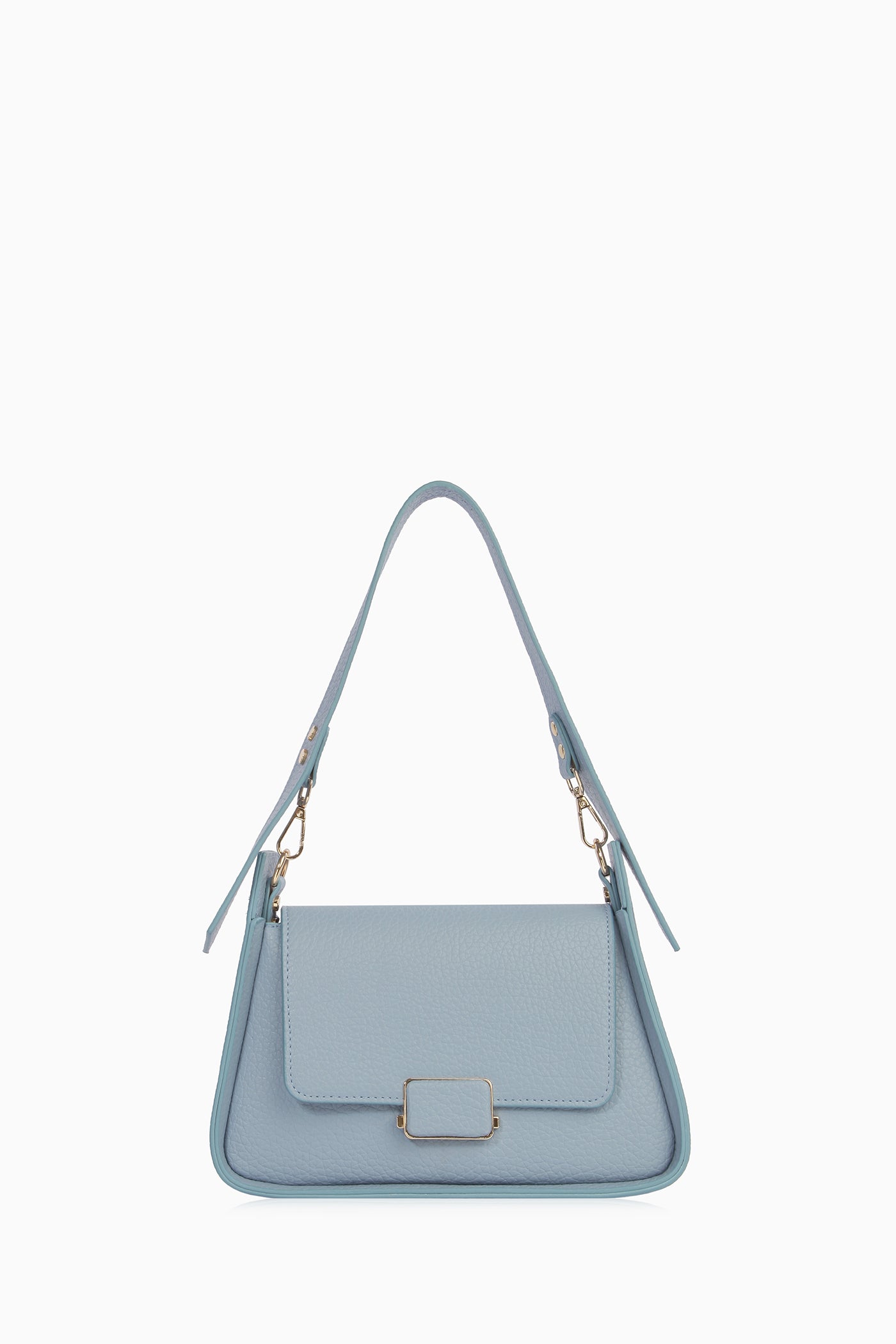 Kapağı Desenli Çanta - Açık Mavi TUGBA