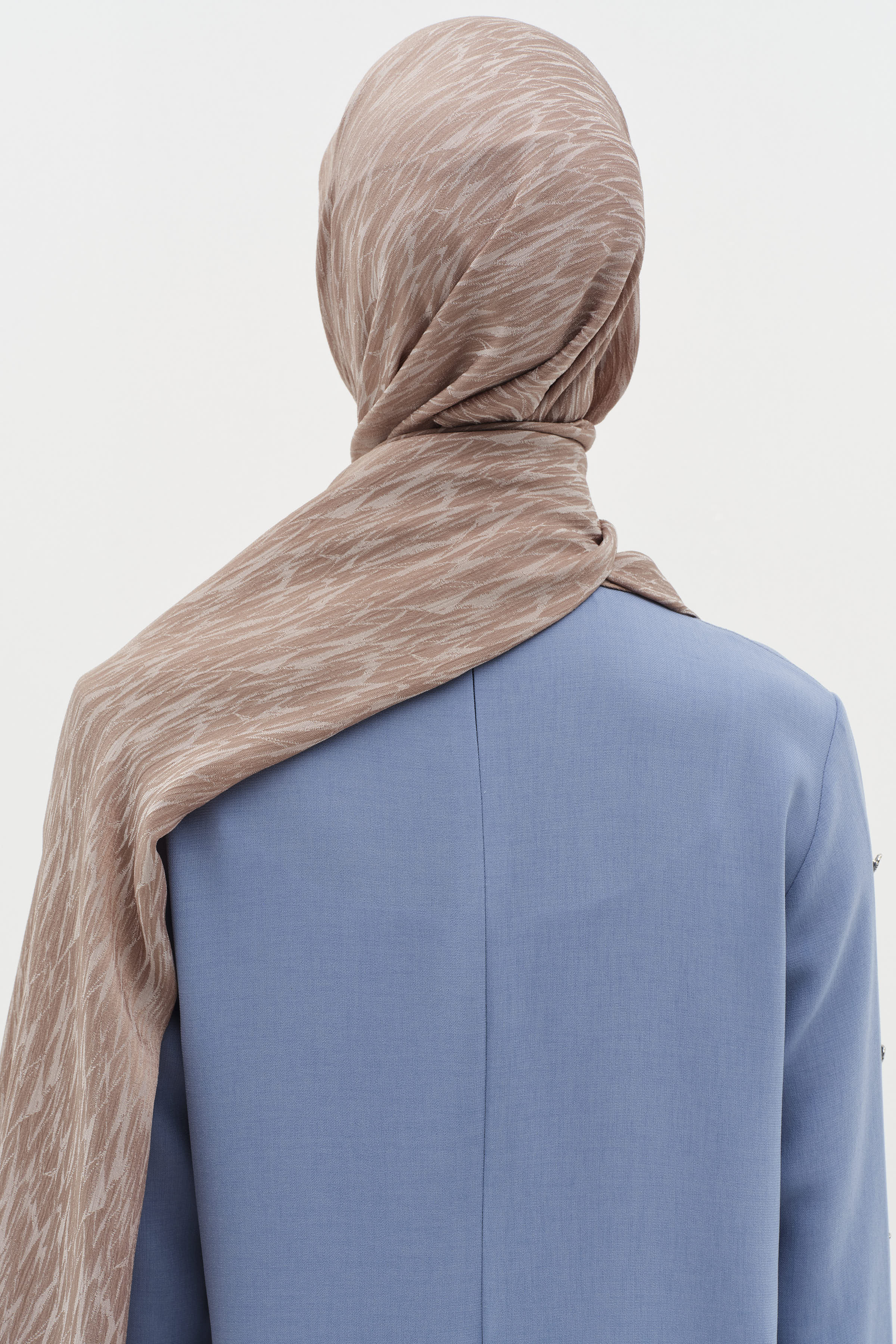 Karışık Desenli Floş Şal - Kum TUĞBA