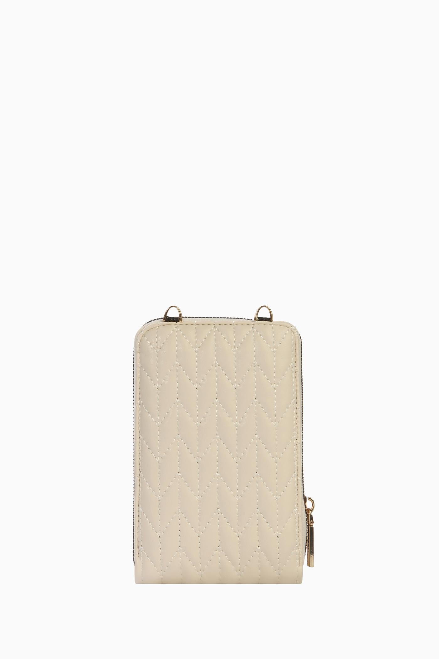 Kartlıklı Telefon Çantası - Bej TUGBA
