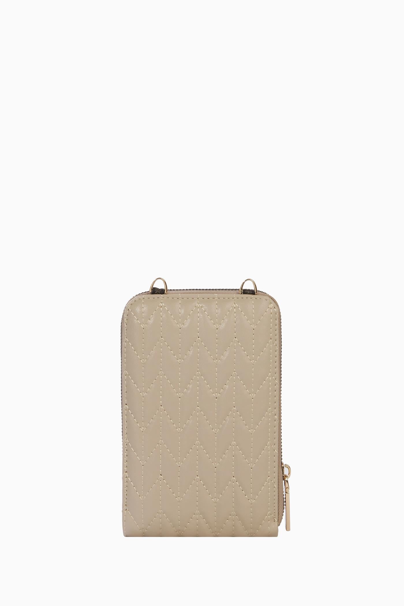Kartlıklı Telefon Çantası - Kum TUGBA