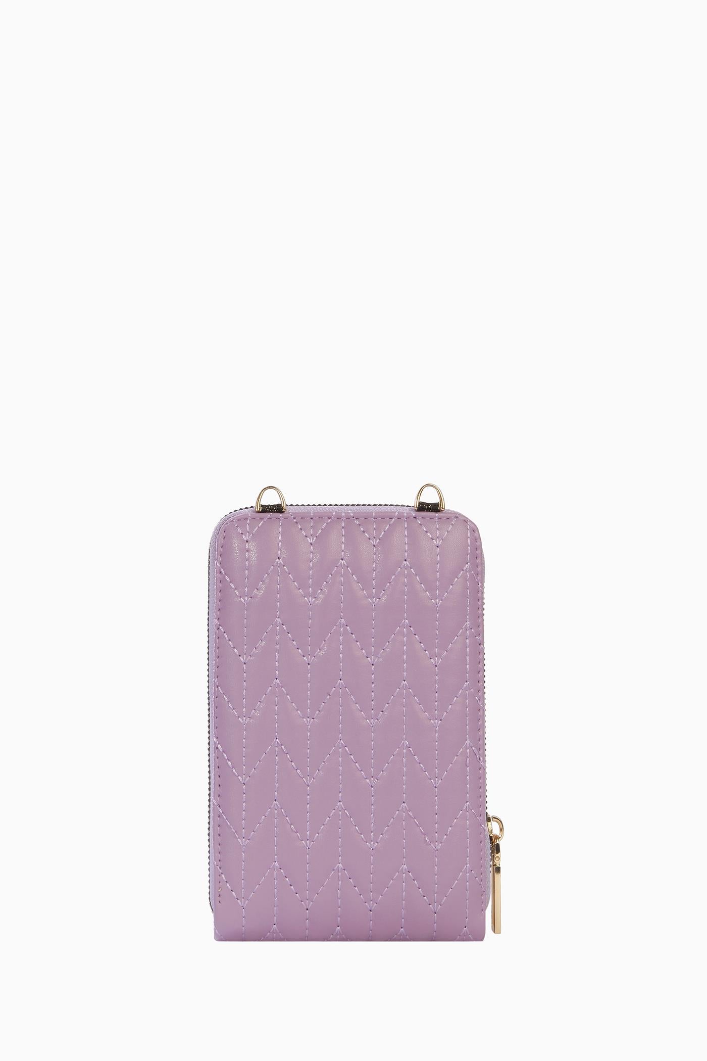 Kartlıklı Telefon Çantası - Lila TUGBA