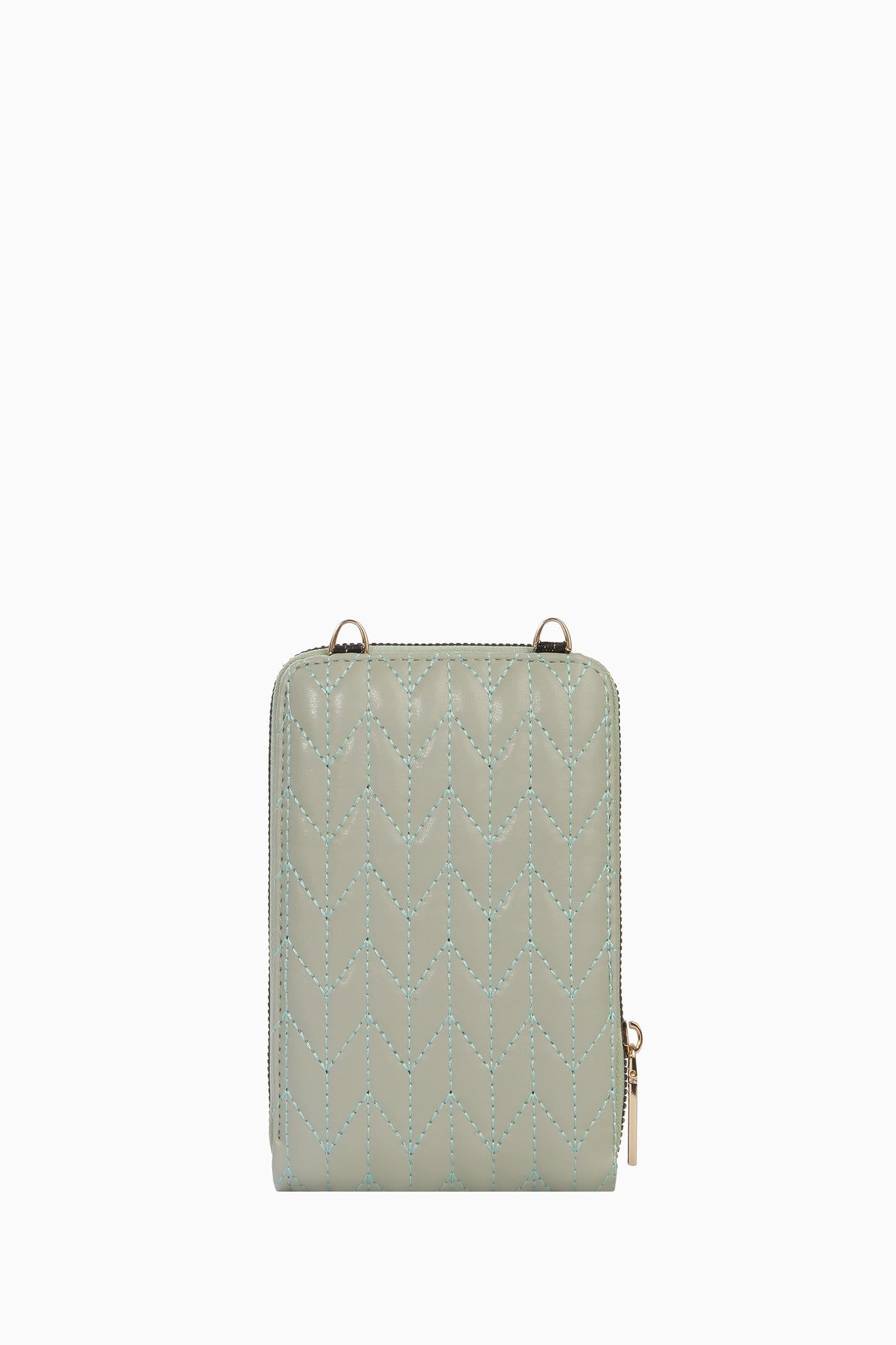 Kartlıklı Telefon Çantası - Mint TUGBA