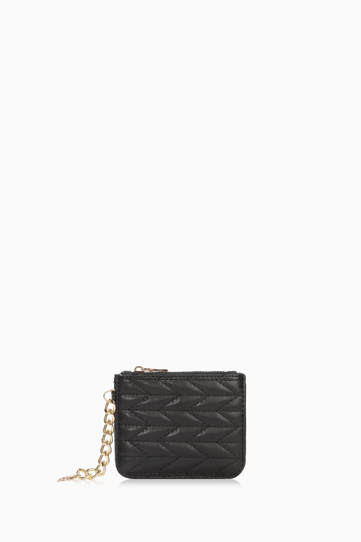 Kartlıklı Telefon Çantası - Siyah TUGBA