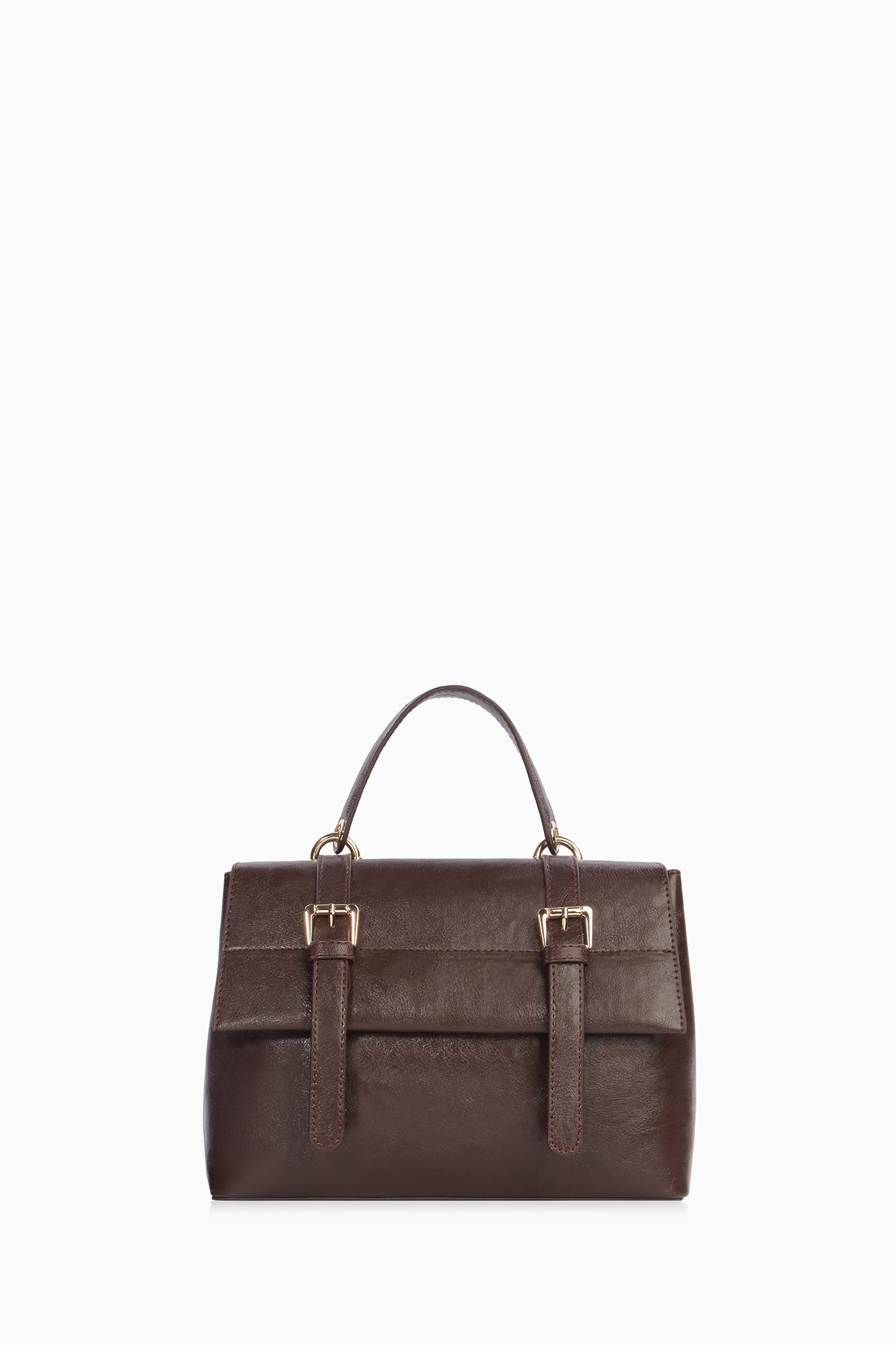 Kemer Detaylı Çanta - Acı Kahve TUGBA