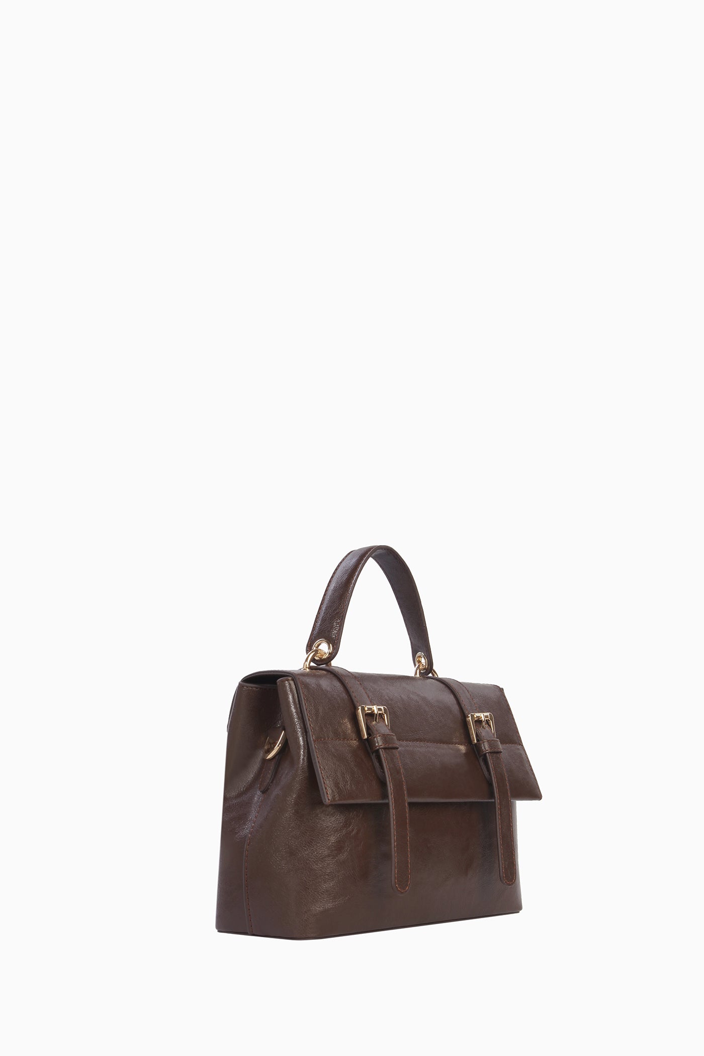 Kemer Detaylı Çanta - Acı Kahve TUGBA