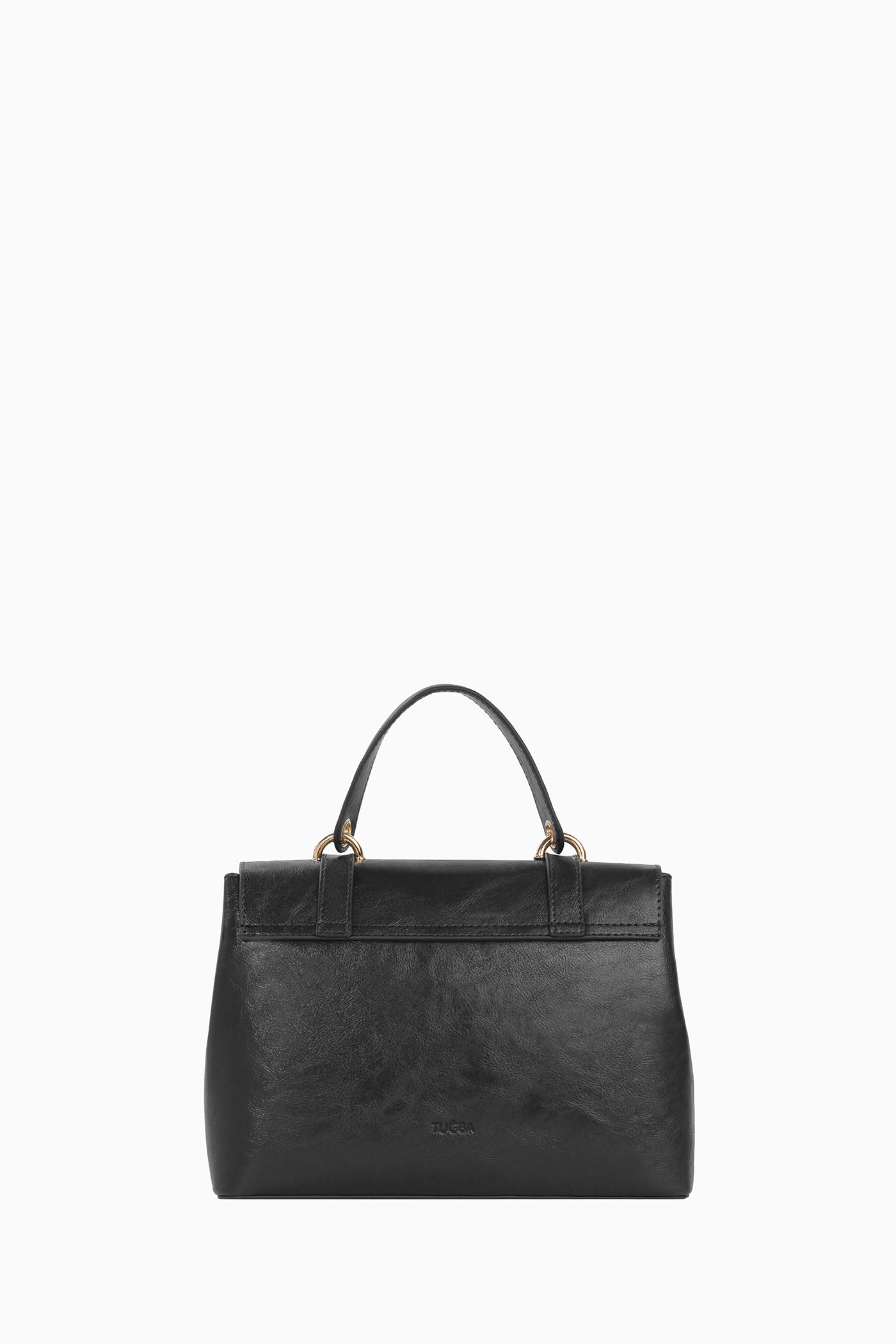 Kemer Detaylı Çanta - Siyah TUGBA