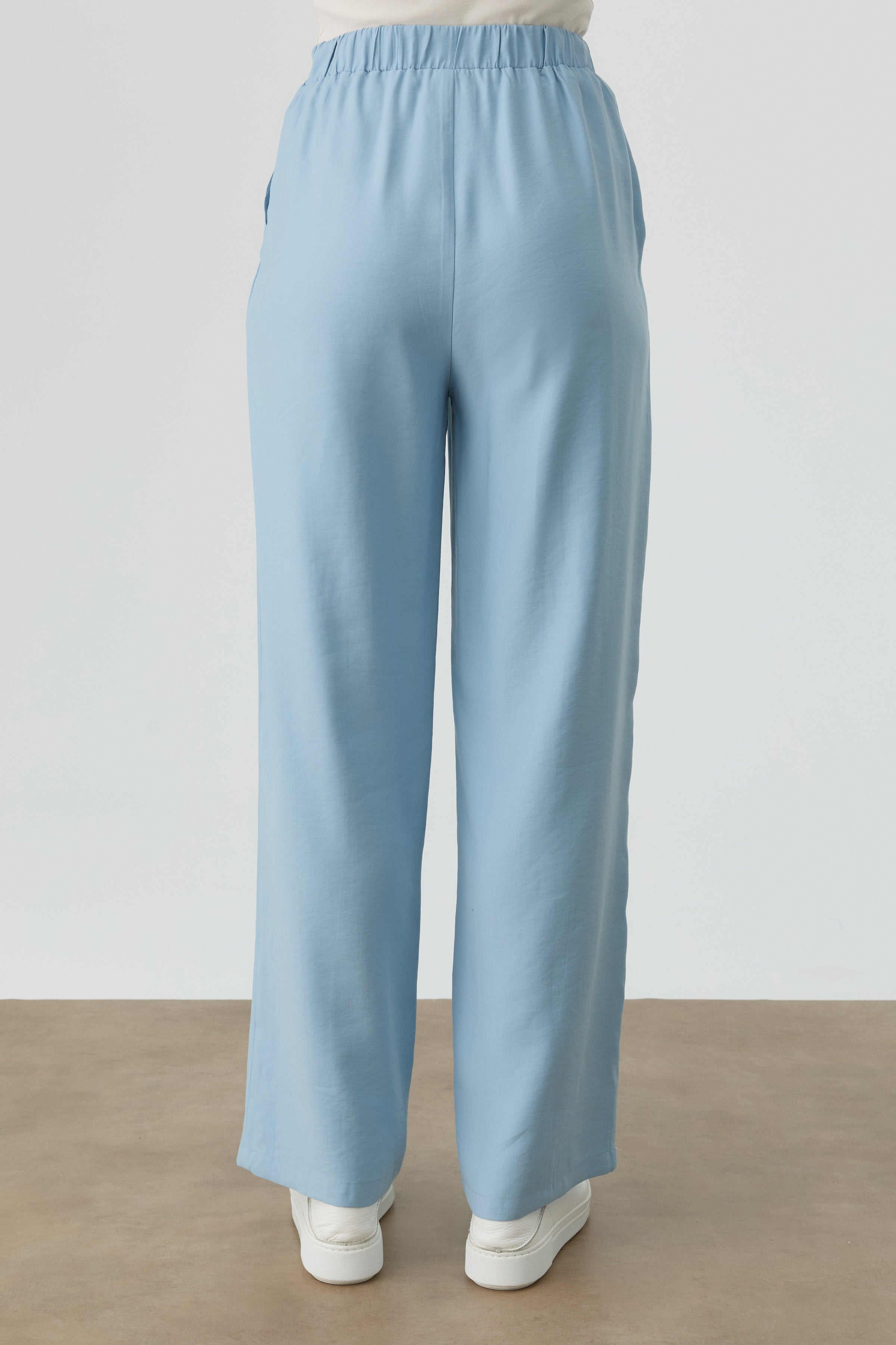 Kesik Detaylı Pantolon - Aqua TUGBA