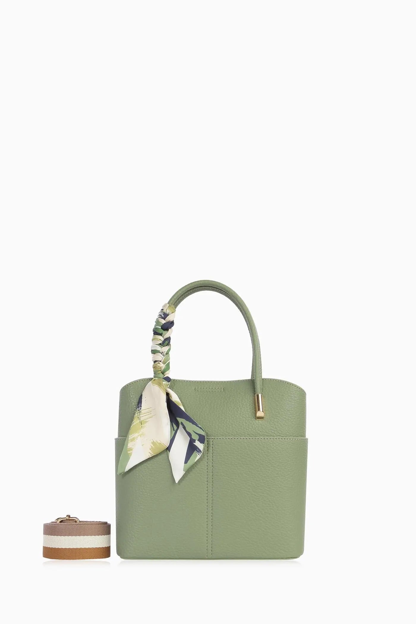 Kolon Askılı Fularlı Çanta - Mint TUGBA