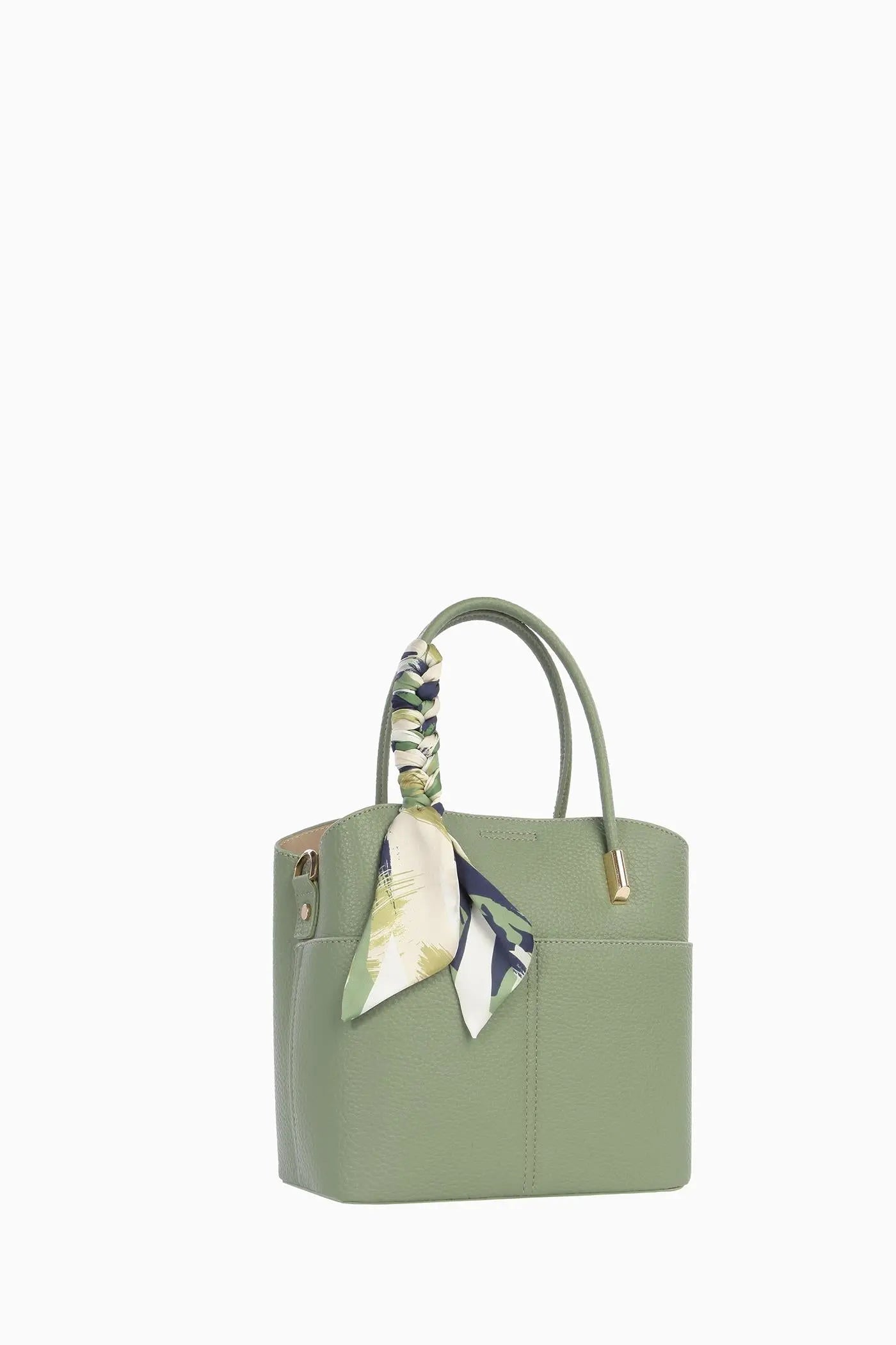 Kolon Askılı Fularlı Çanta - Mint TUGBA