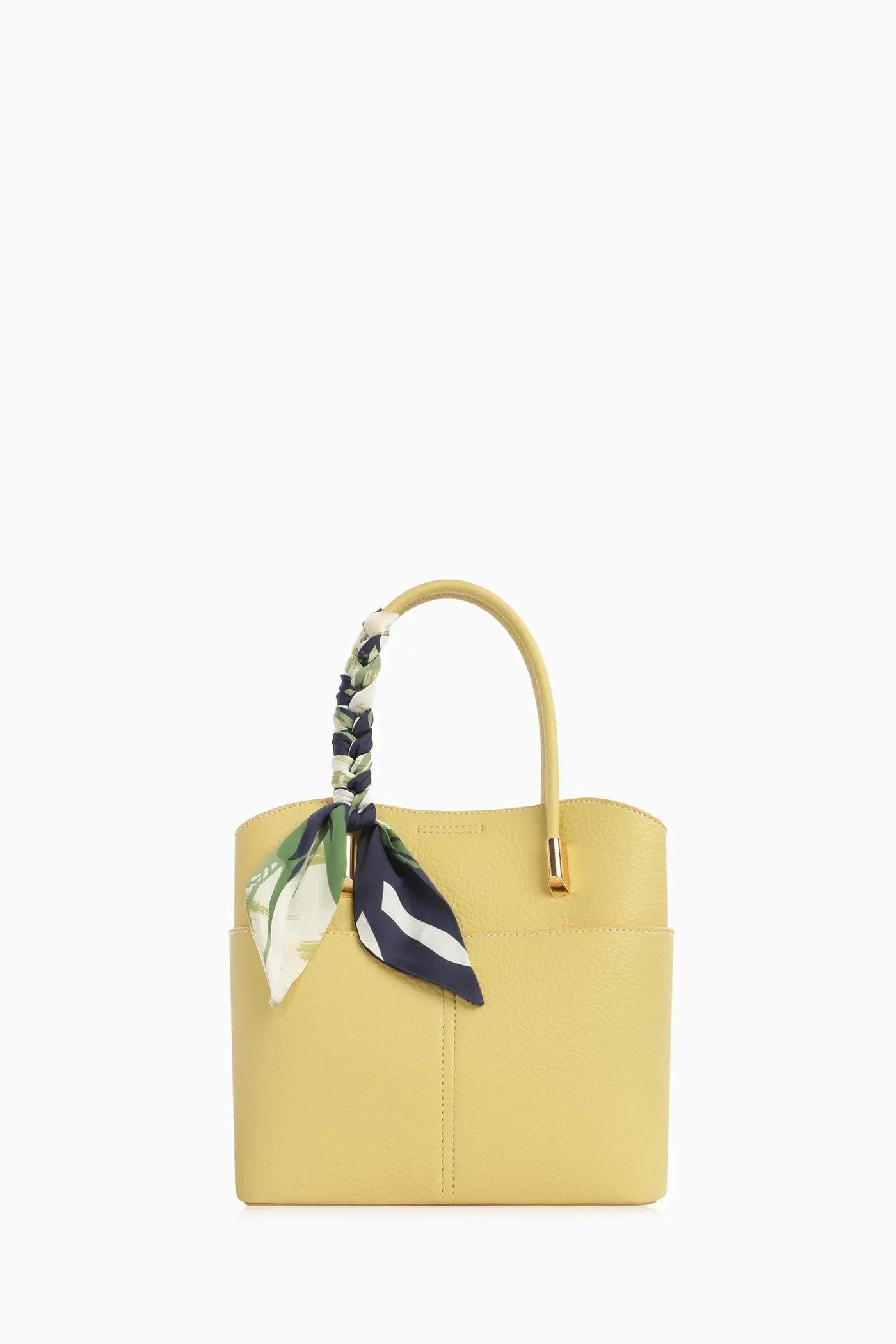 Kolon Askılı Fularlı Çanta - Sarı TUGBA