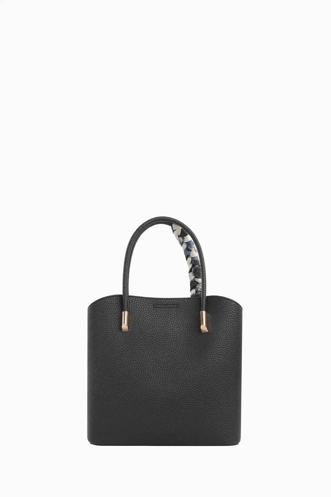 Kolon Askılı Fularlı Çanta - Siyah TUGBA