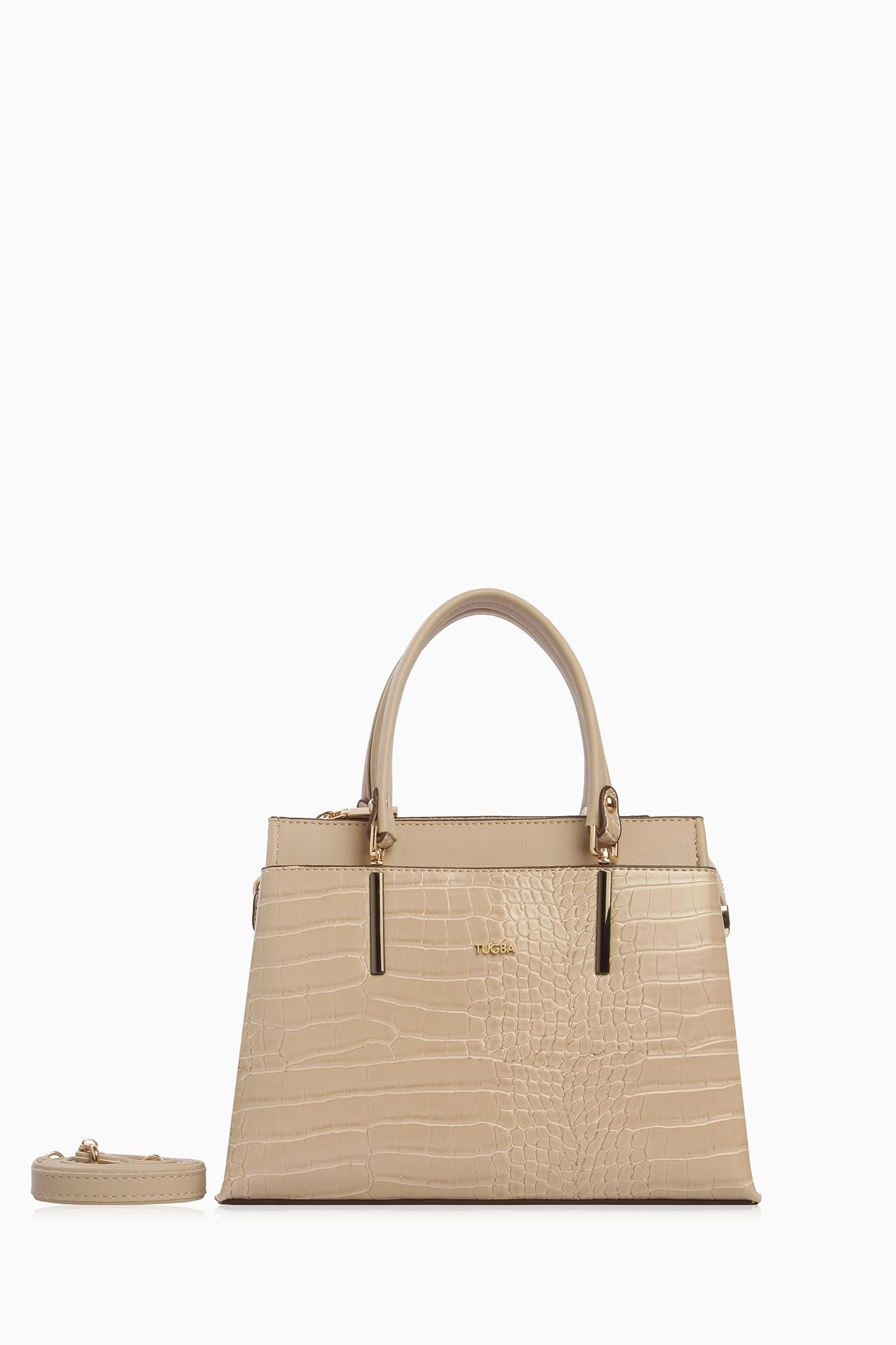 Krokodil Desen Çanta - Taş TUGBA