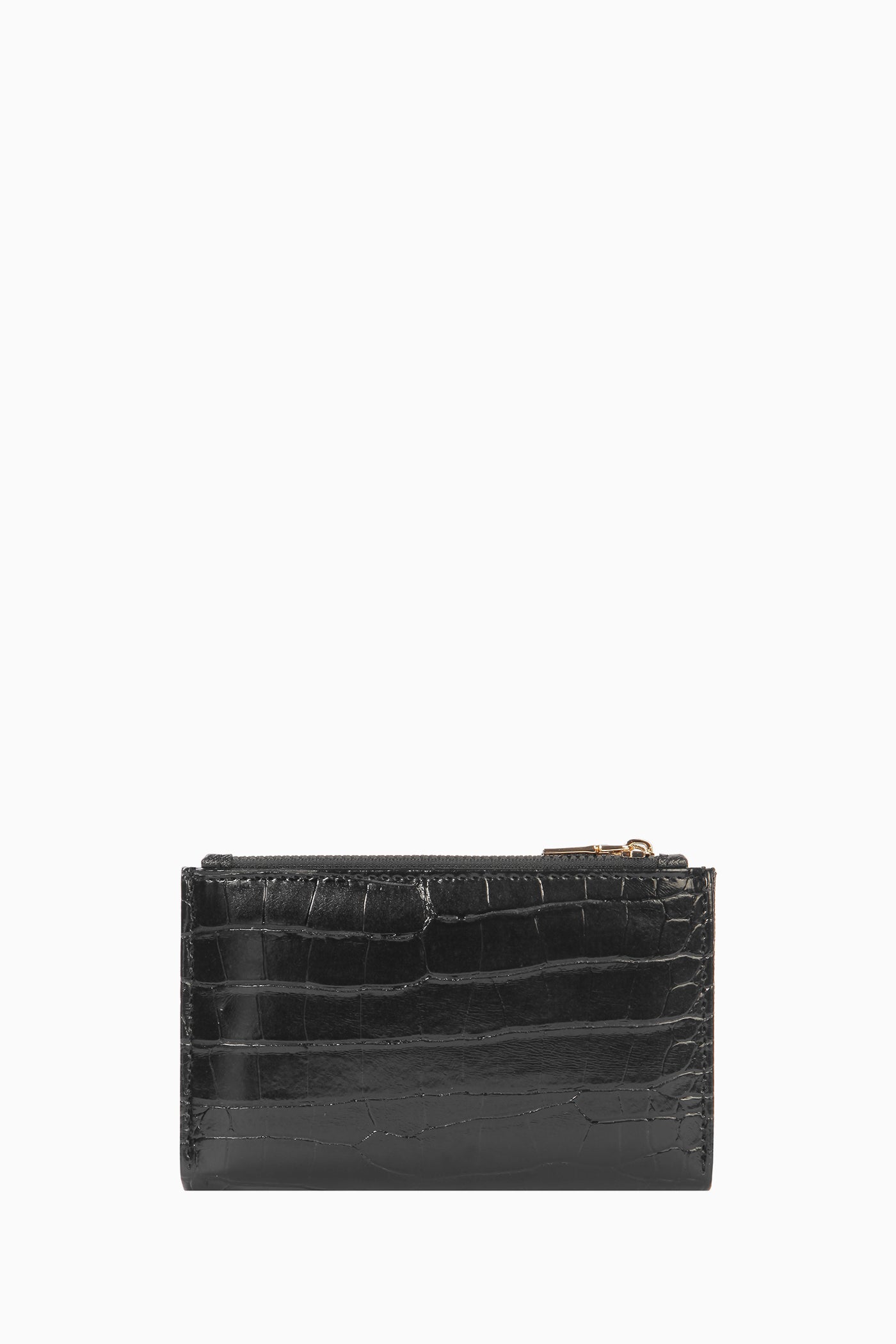 Krokodil Dikdörtgen Cüzdan - Siyah TUĞBA