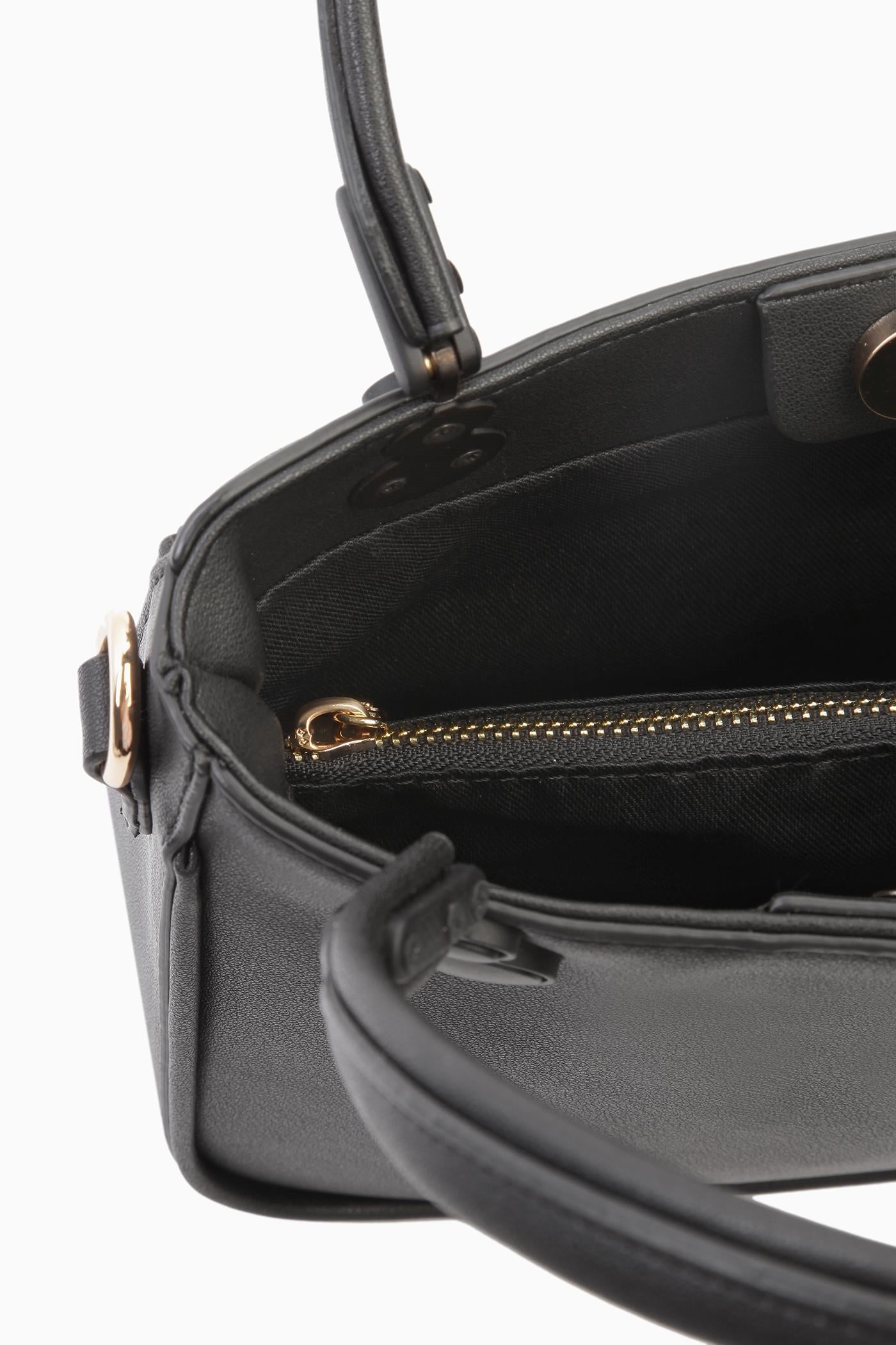 Kulplu Çanta - Siyah TUGBA