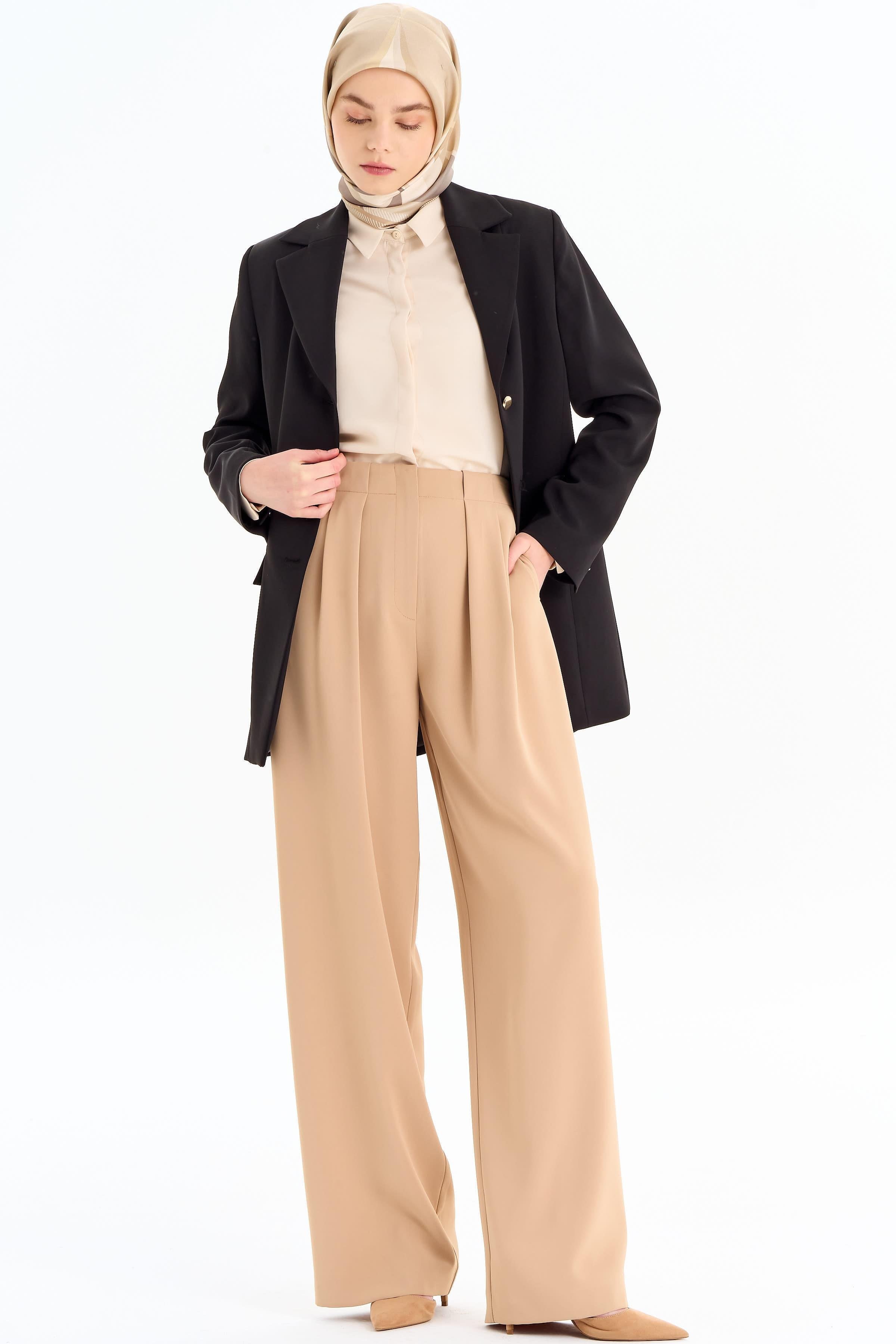 Kuplu Blazer Ceket - Siyah TUGBA