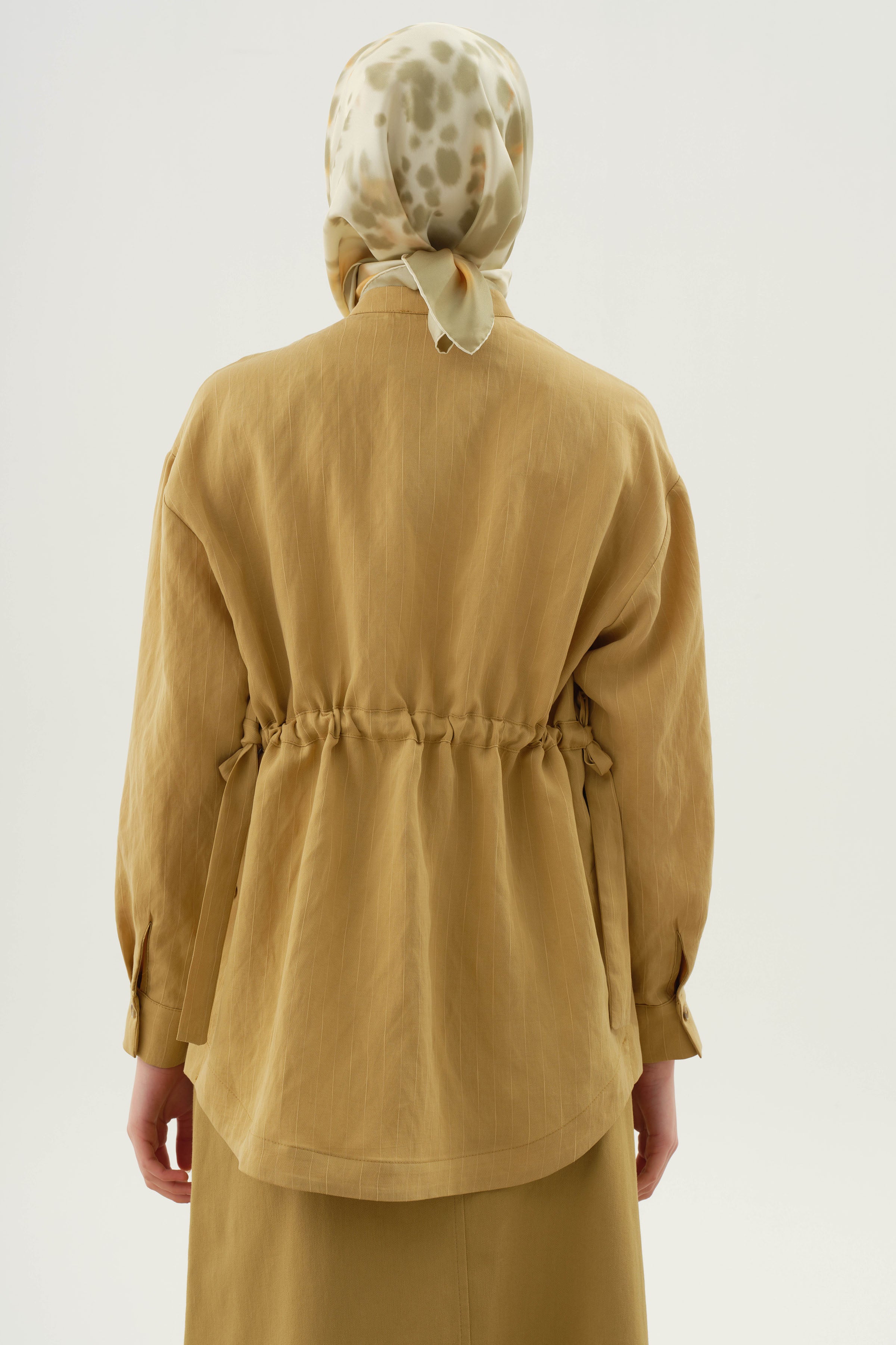 Kuşaklı Çizgili Gömlek - Asit TUGBA