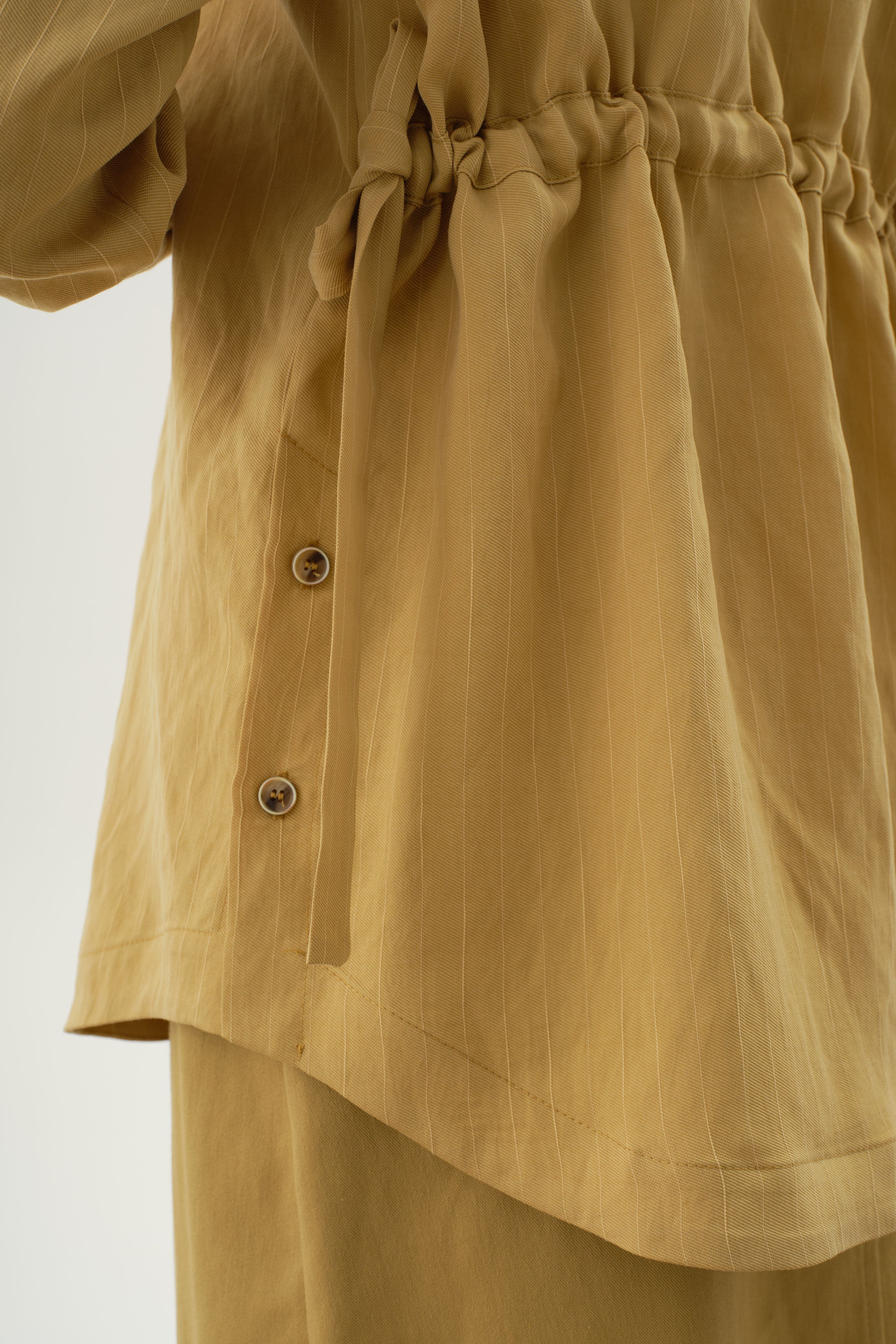 Kuşaklı Çizgili Gömlek - Asit TUGBA