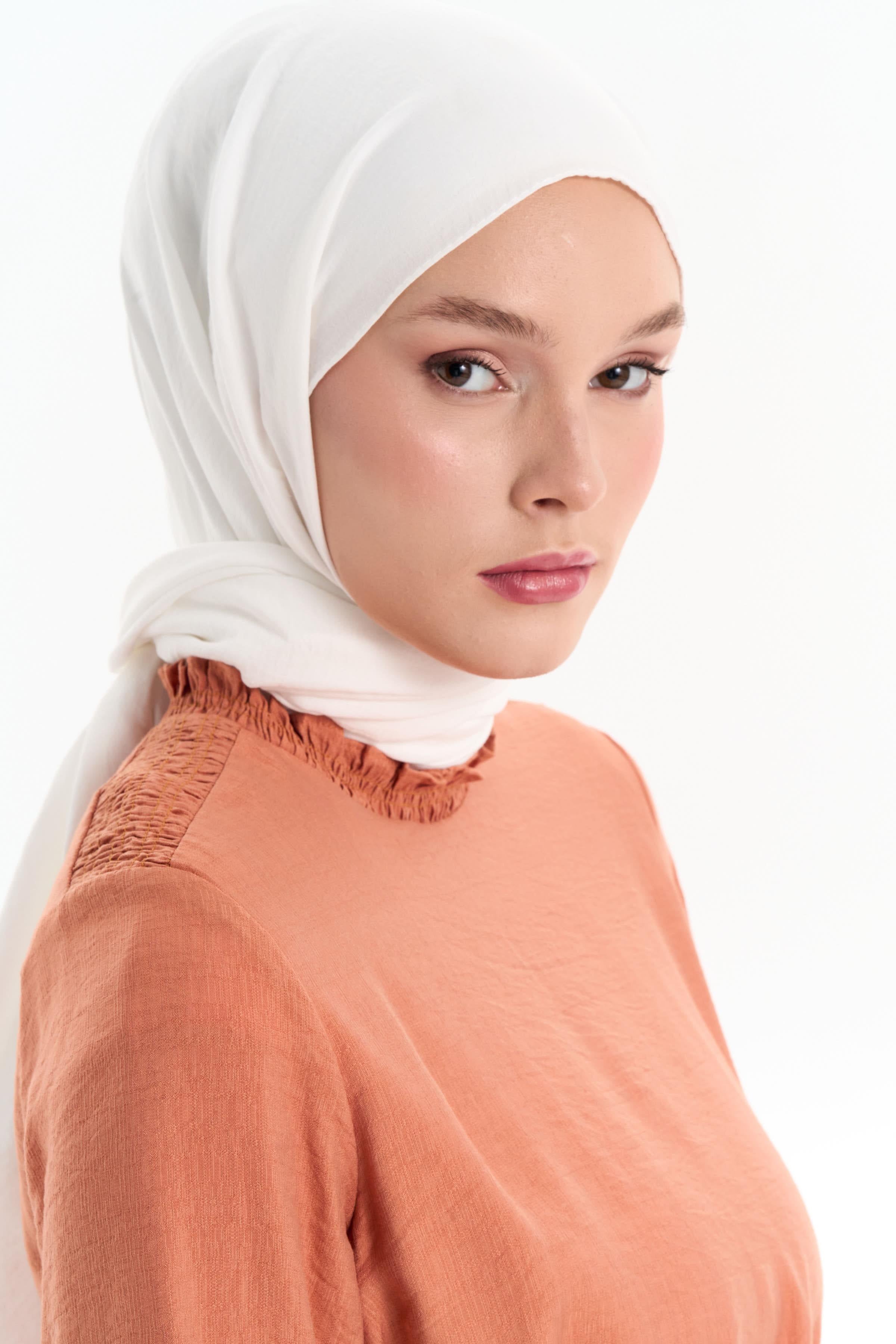 Lastik Detaylı Kuşaklı Elbise - Kiremit TUGBA