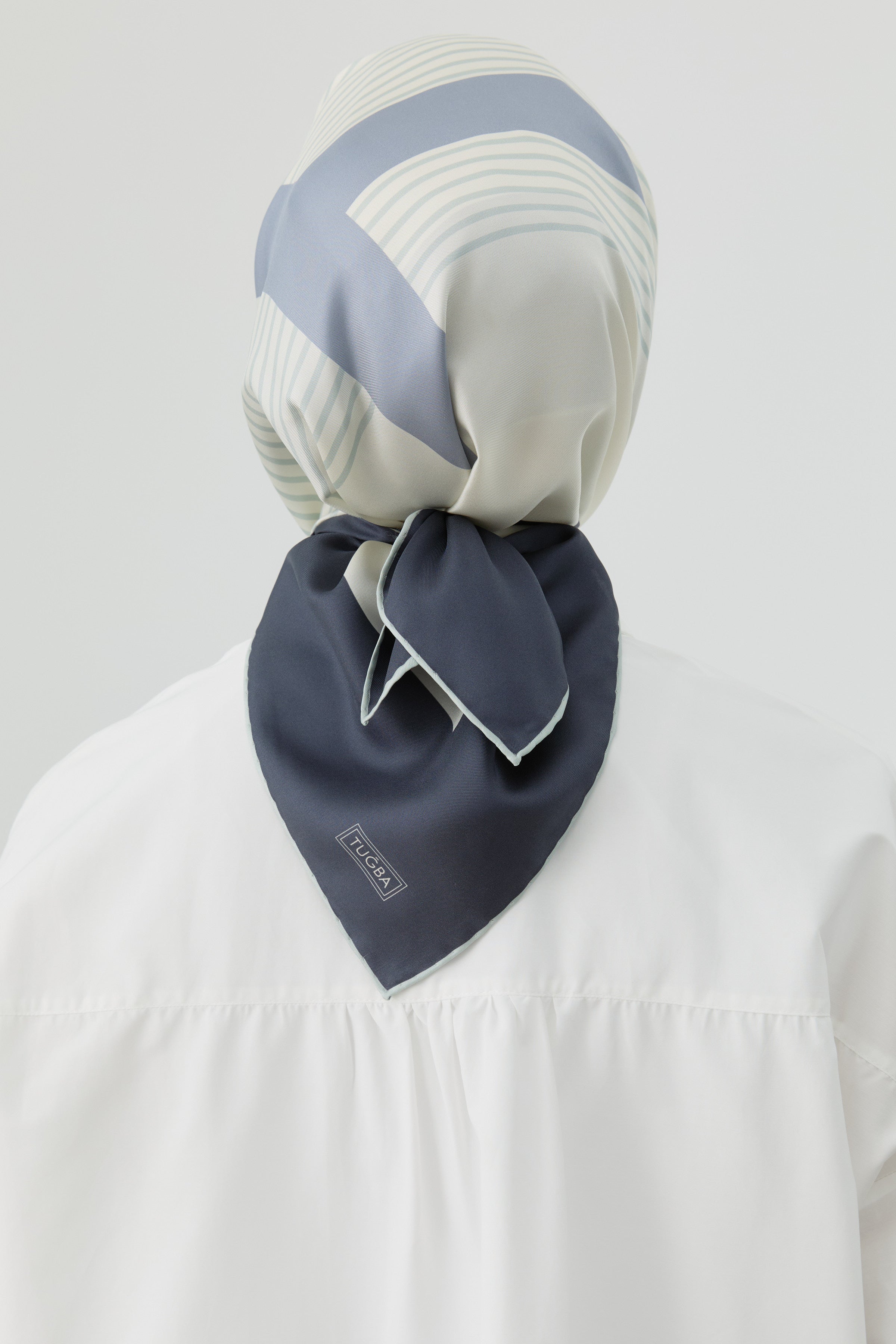 Mana Twill İpek Eşarp - Bulut TUGBA