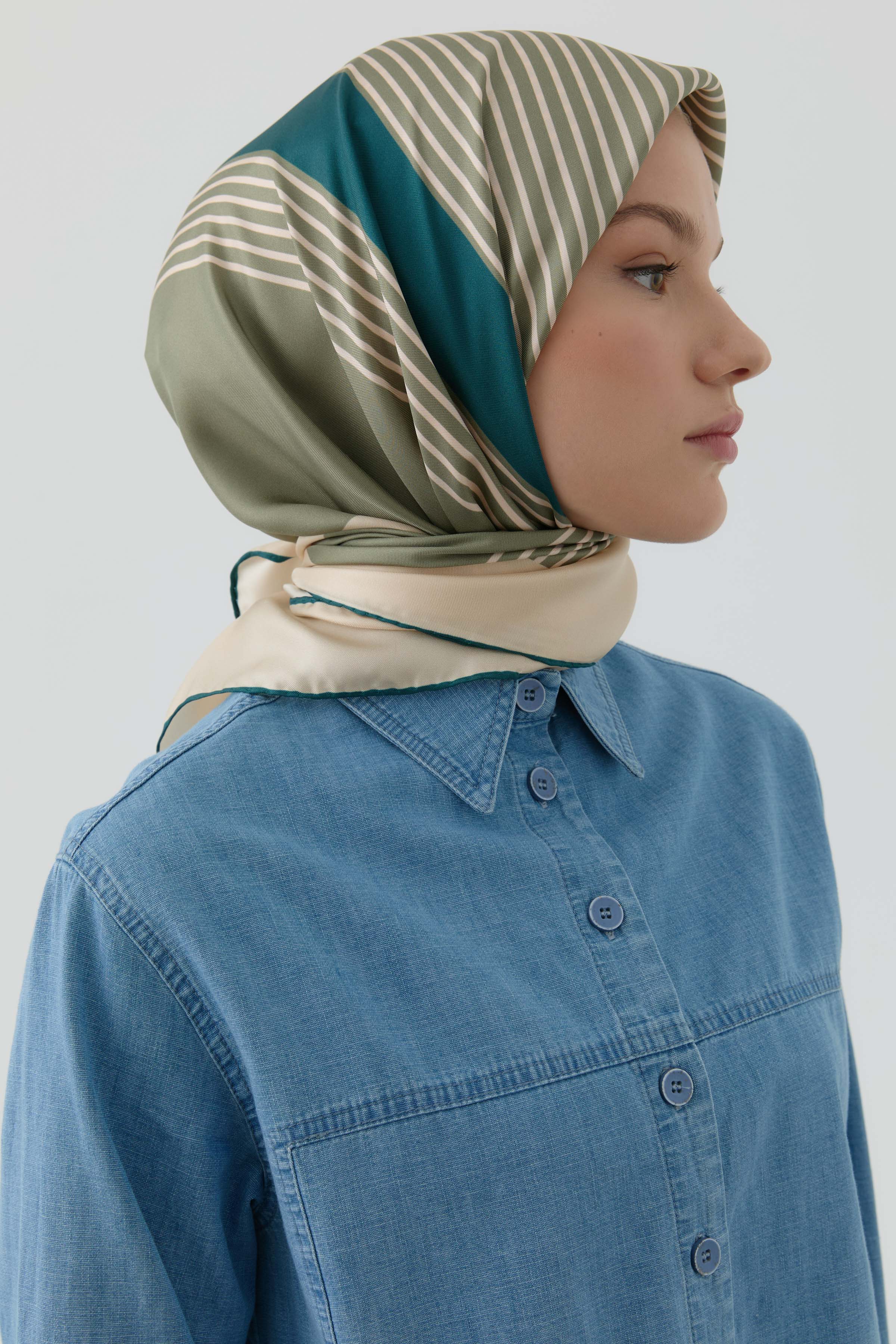 Mana Twill İpek Eşarp - Çağla TUGBA