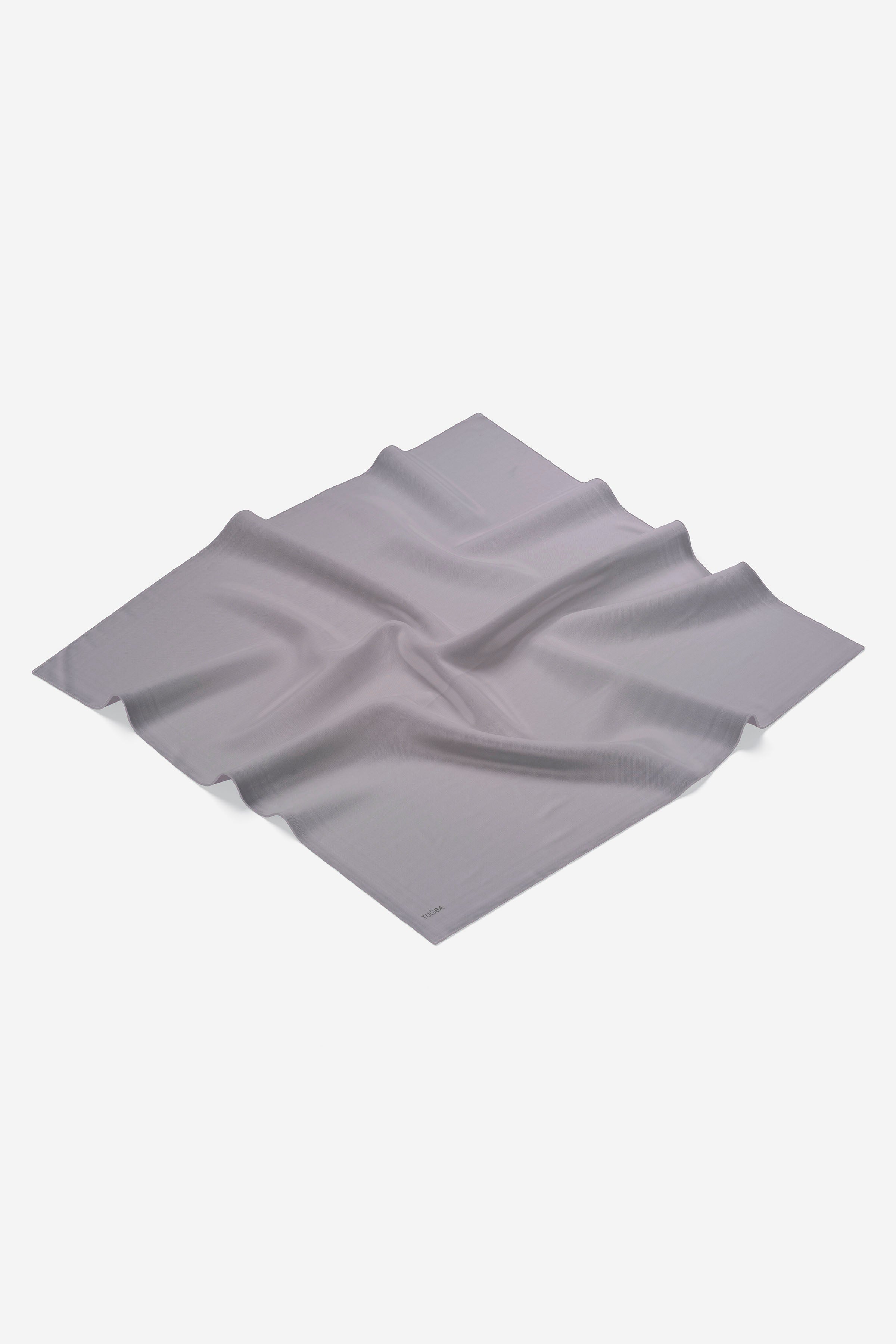 Medine İpeği Eşarp - Koyu Gri TUGBA