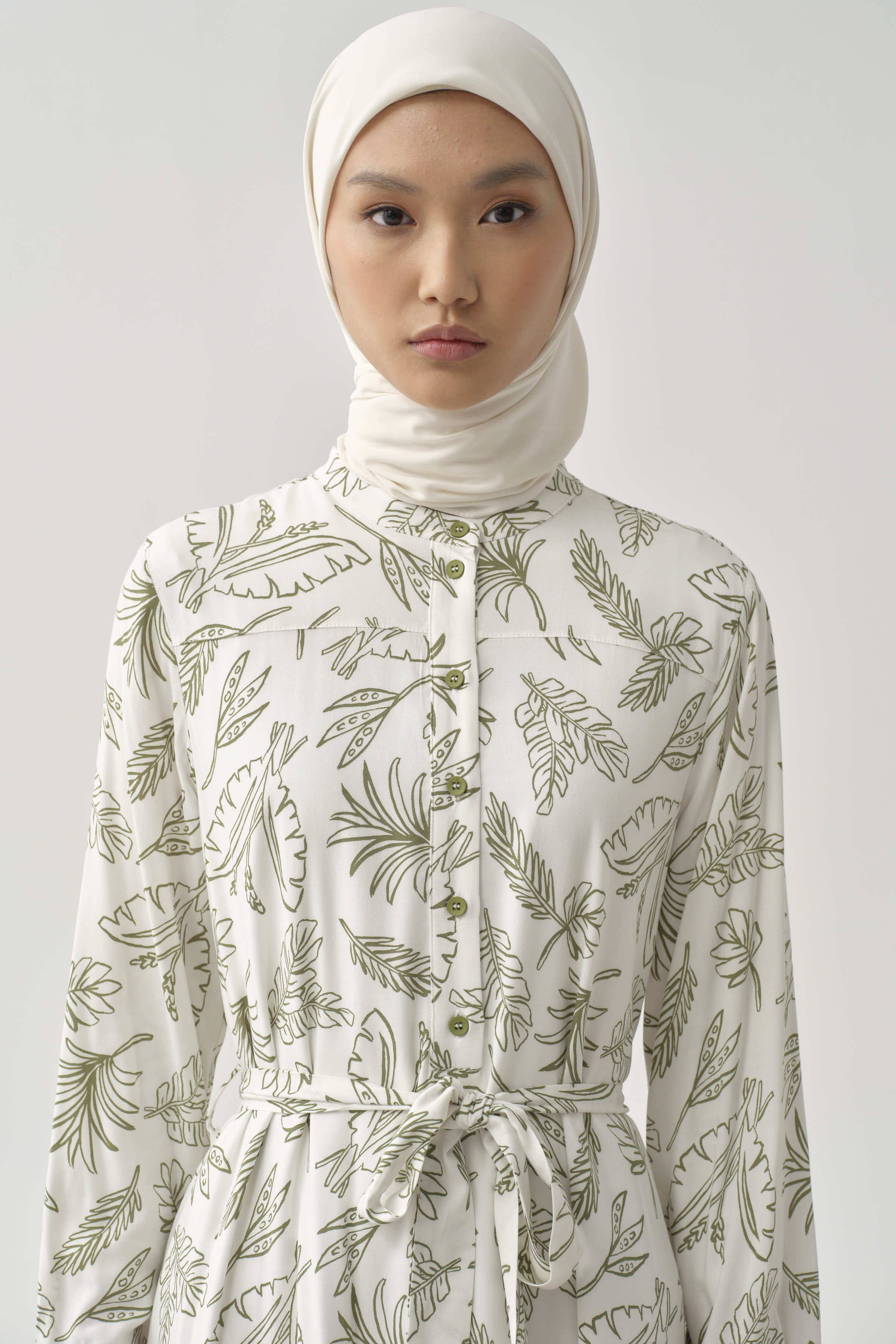 Medine İpeği Eşarp - Krem TUGBA