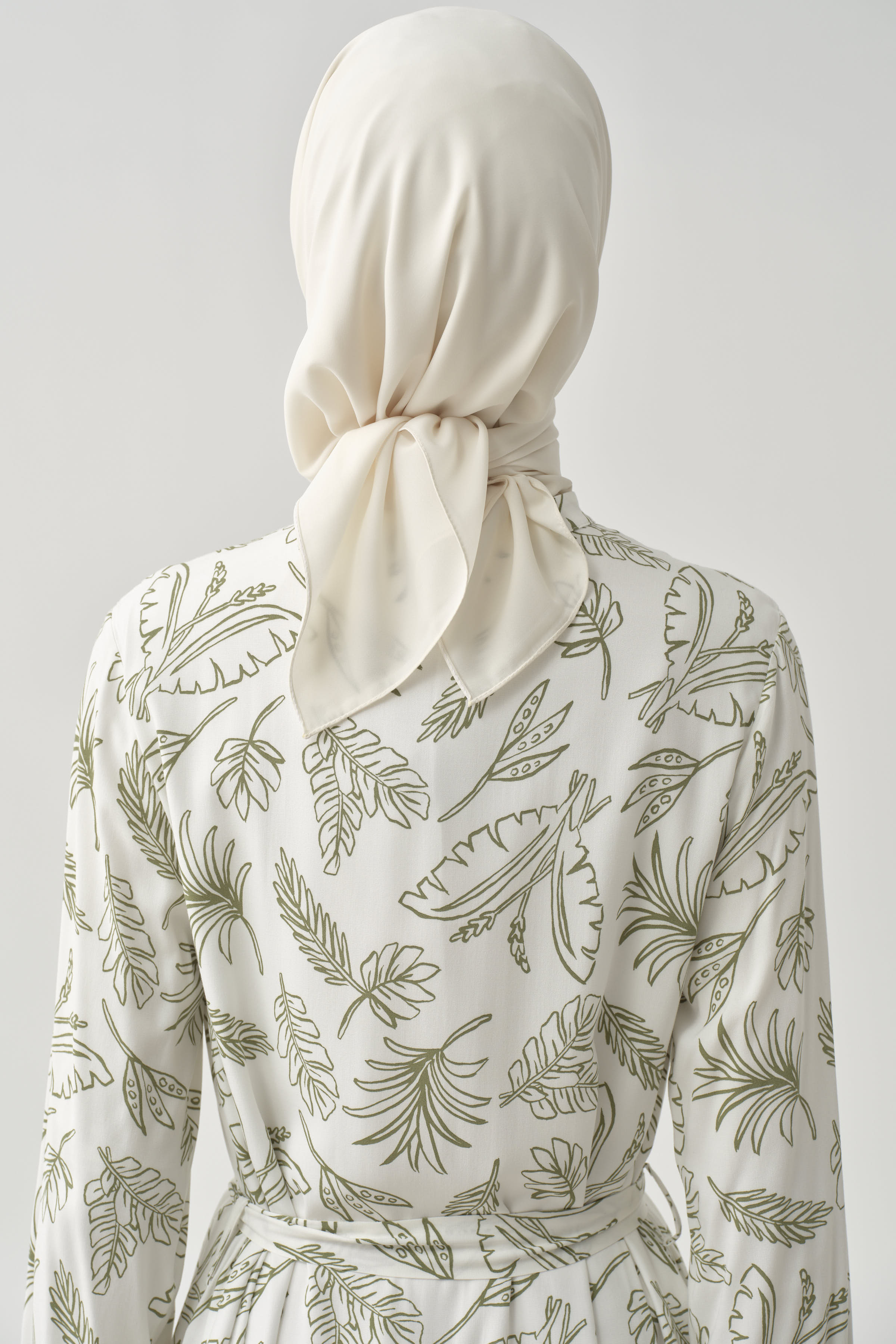 Medine İpeği Eşarp - Krem TUGBA