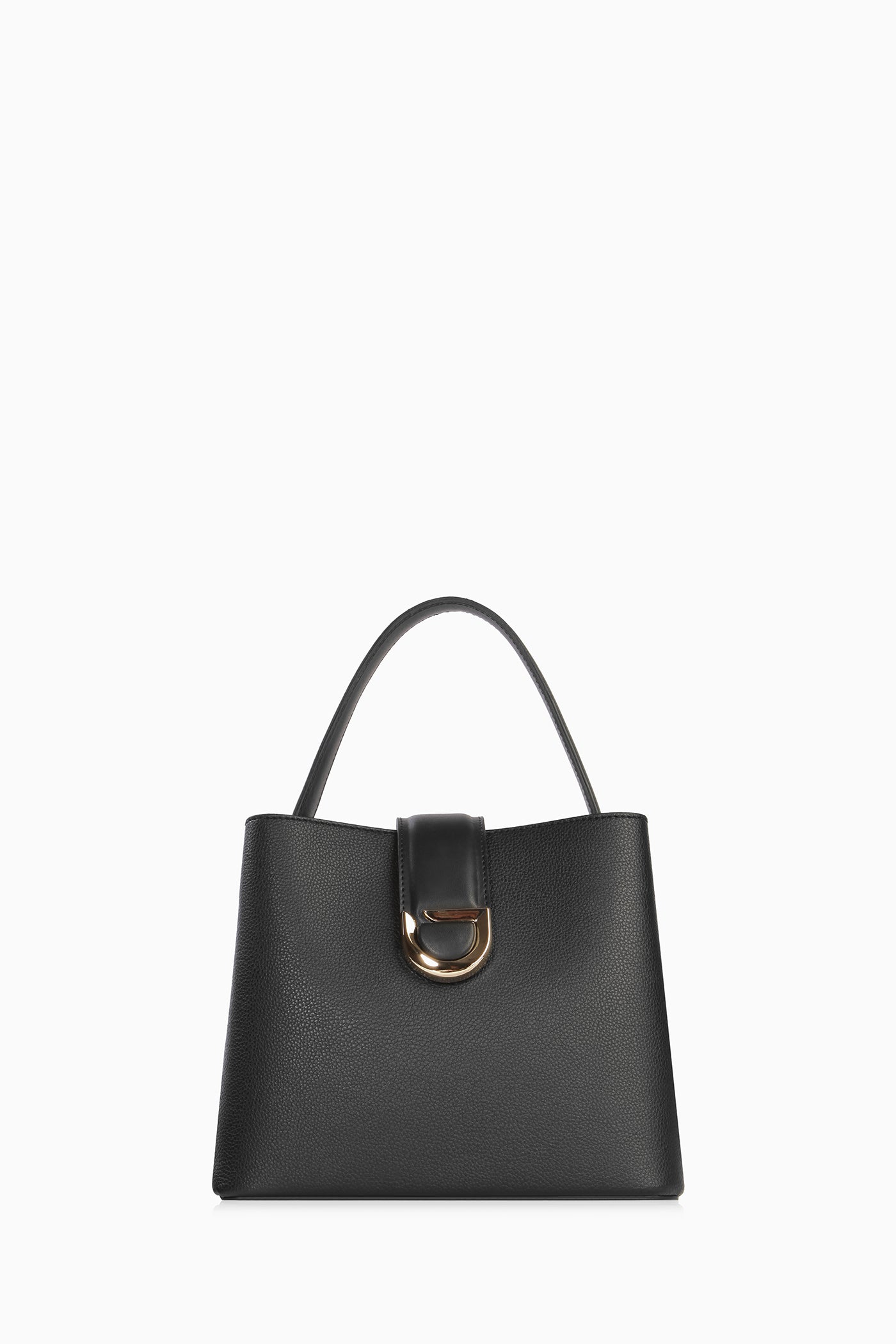 Metal Aksesuarlı Kol Çantası - Siyah TUGBA