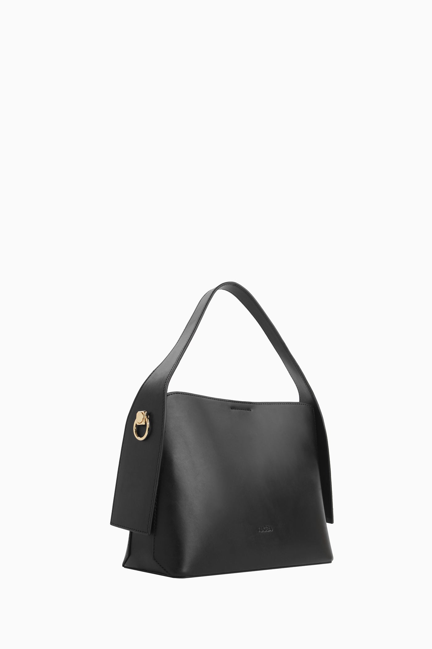 Metal Aksesuarlı Kol Çantası - Siyah TUGBA