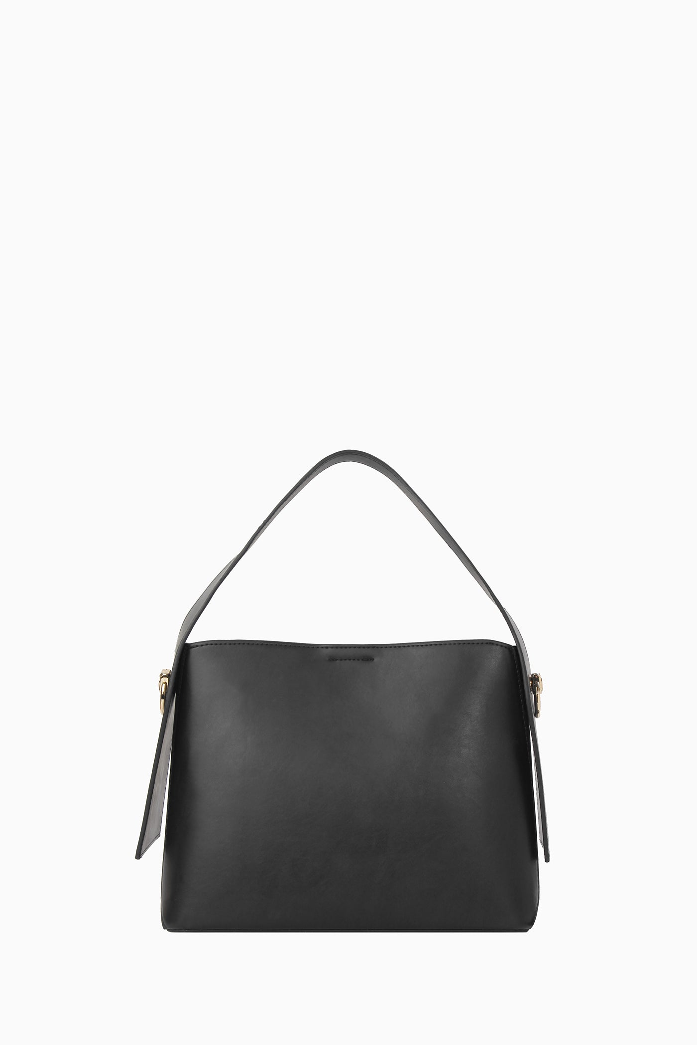 Metal Aksesuarlı Kol Çantası - Siyah TUGBA