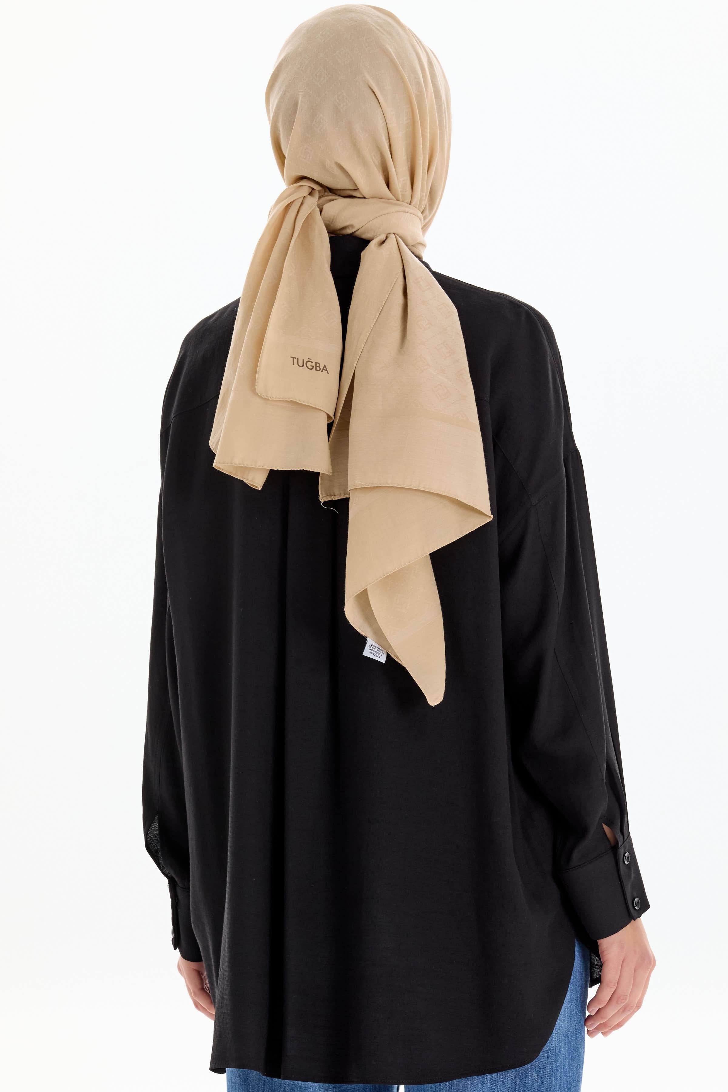 Nakışlı Cep Detaylı Gömlek - Siyah TUGBA