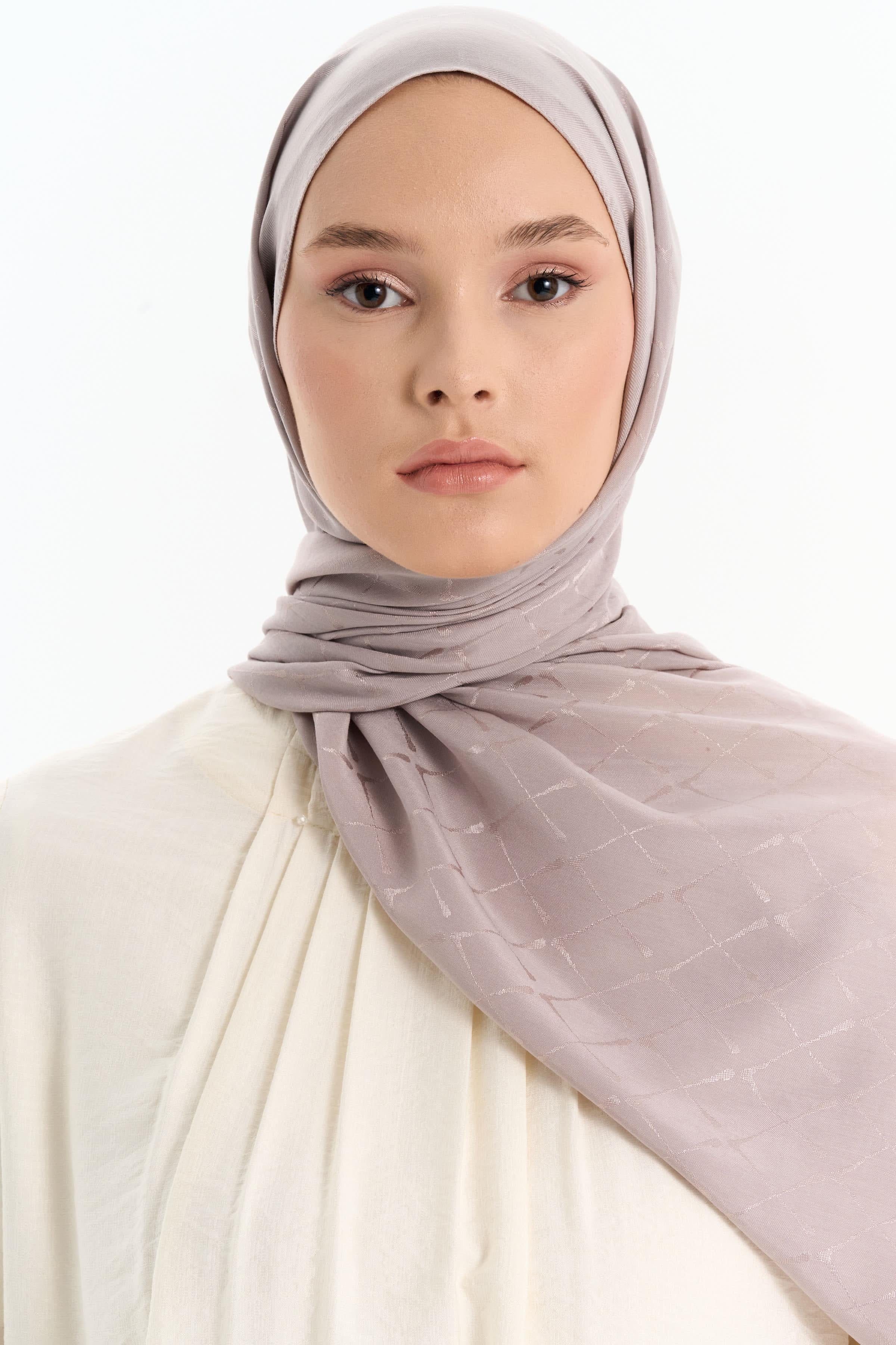 Natural Desenli Şal - Taş TUGBA