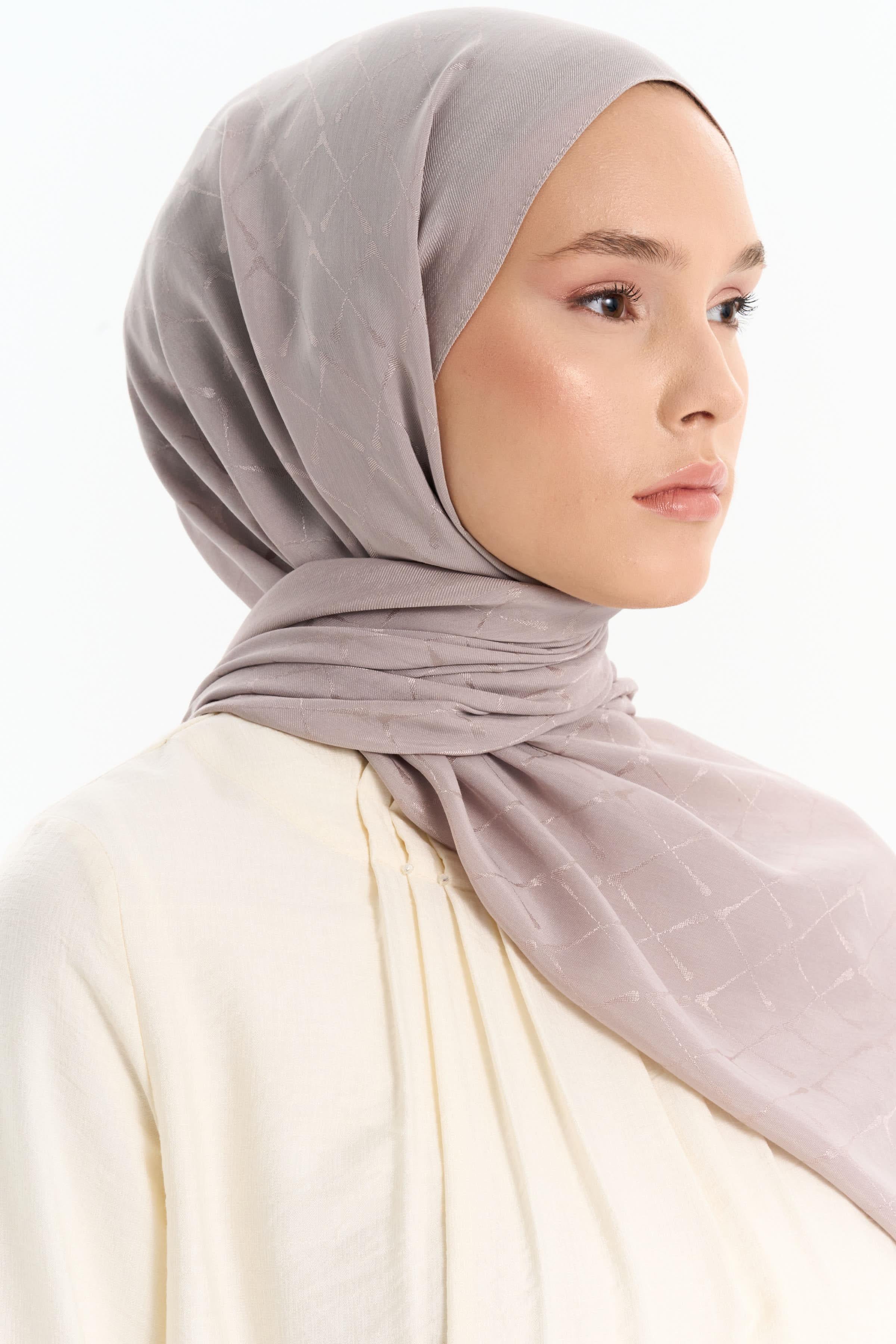 Natural Desenli Şal - Taş TUGBA