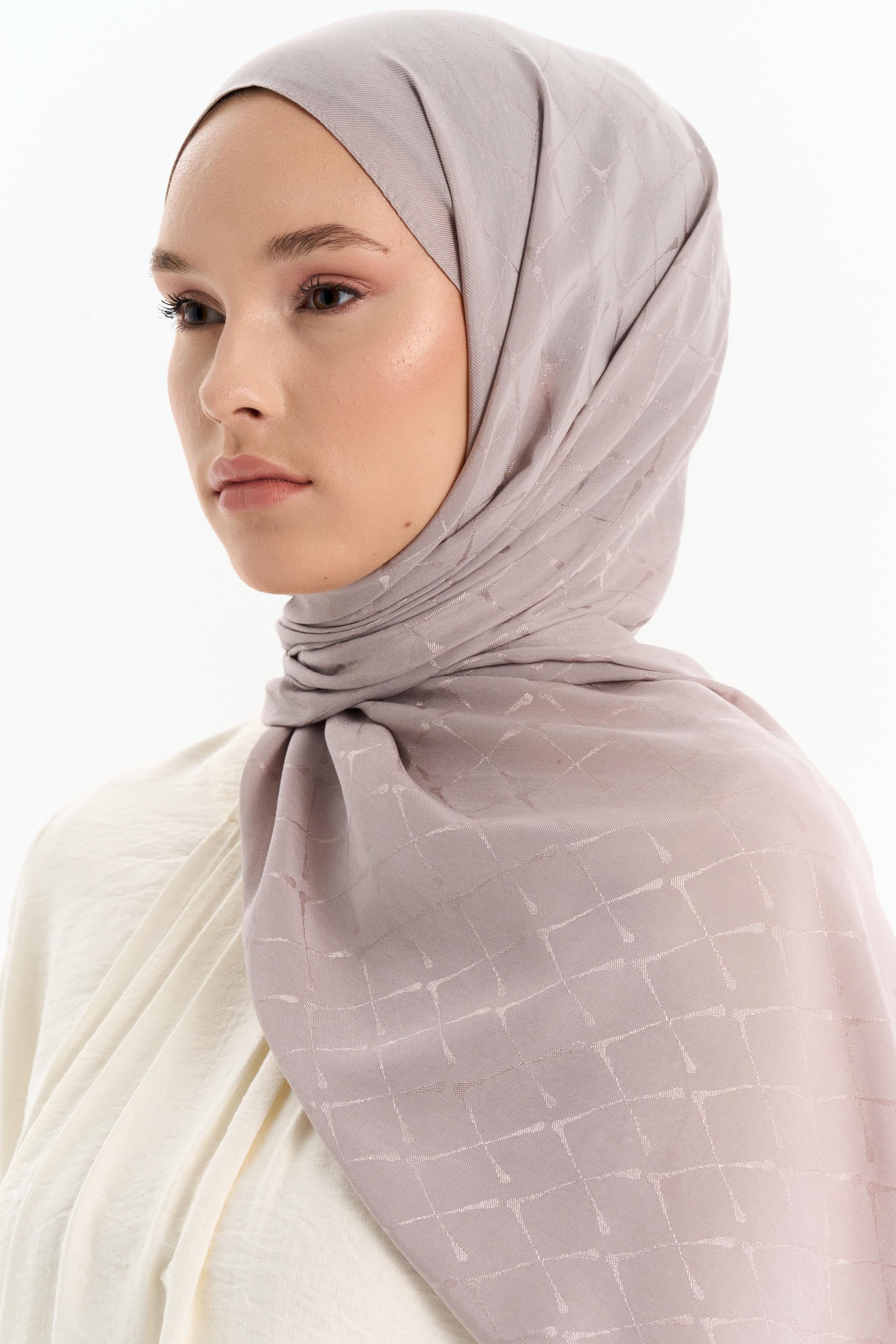 Natural Desenli Şal - Taş TUGBA