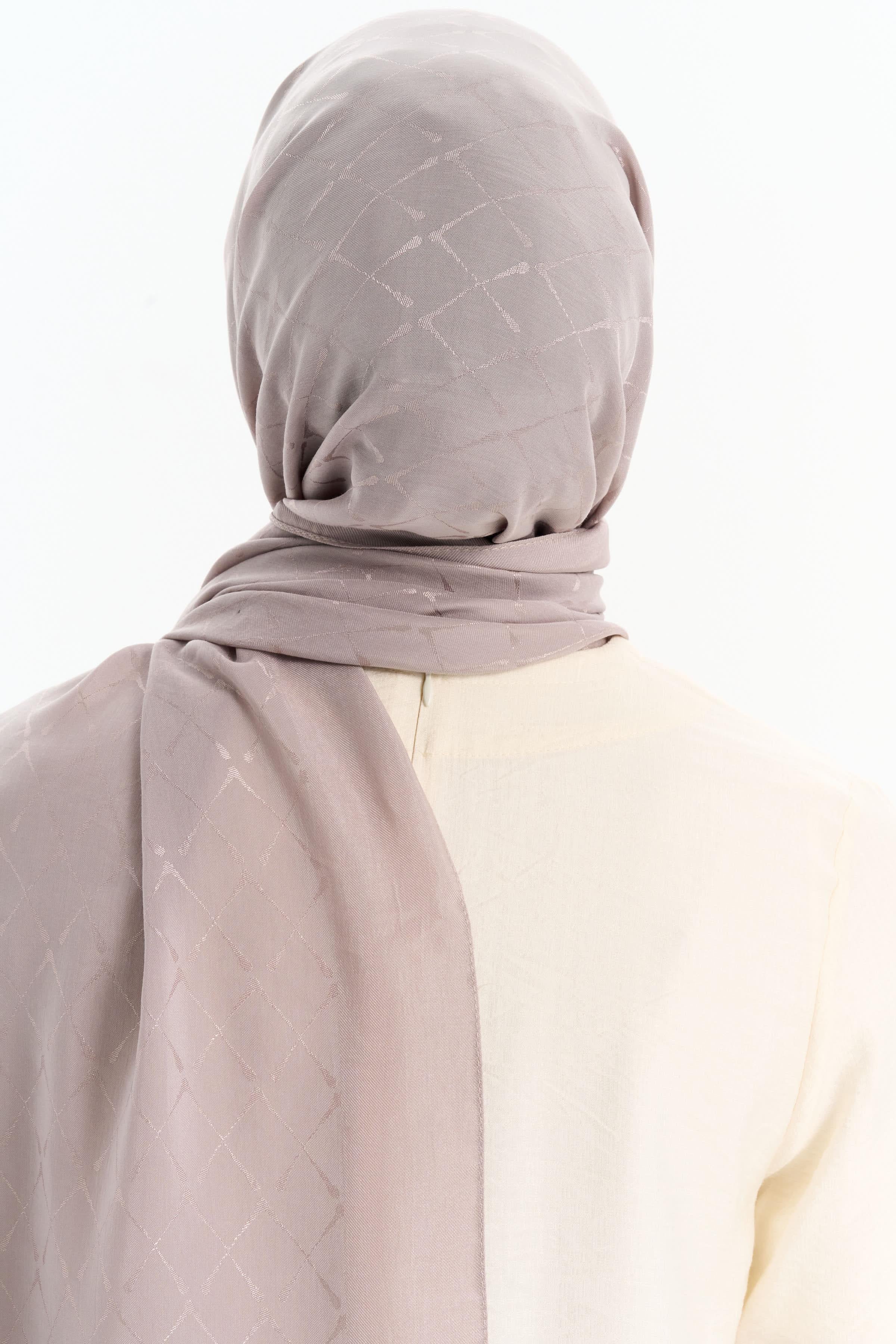 Natural Desenli Şal - Taş TUGBA