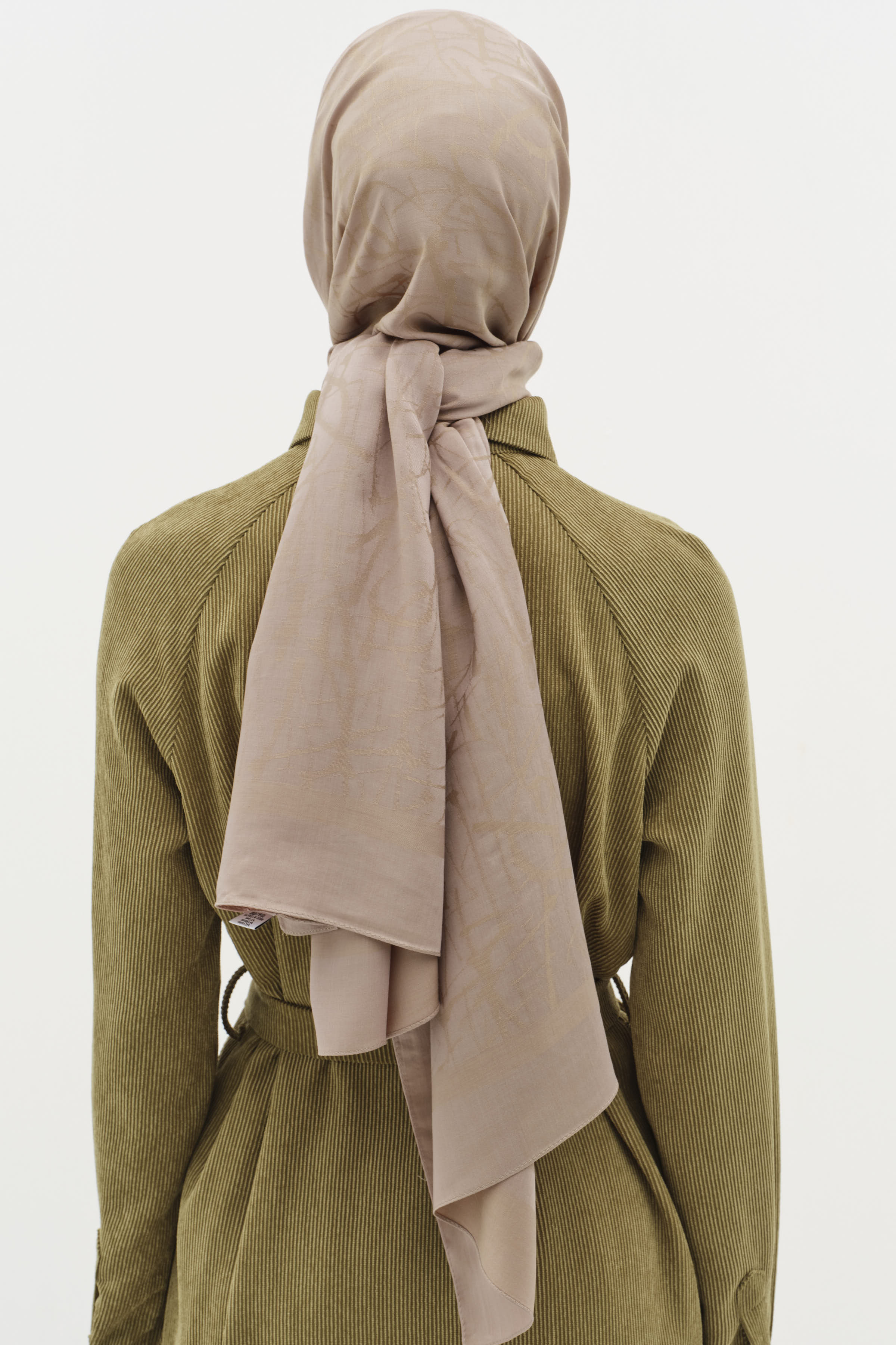 Natural Karışık Desen Şal - Açık Kahve TUĞBA