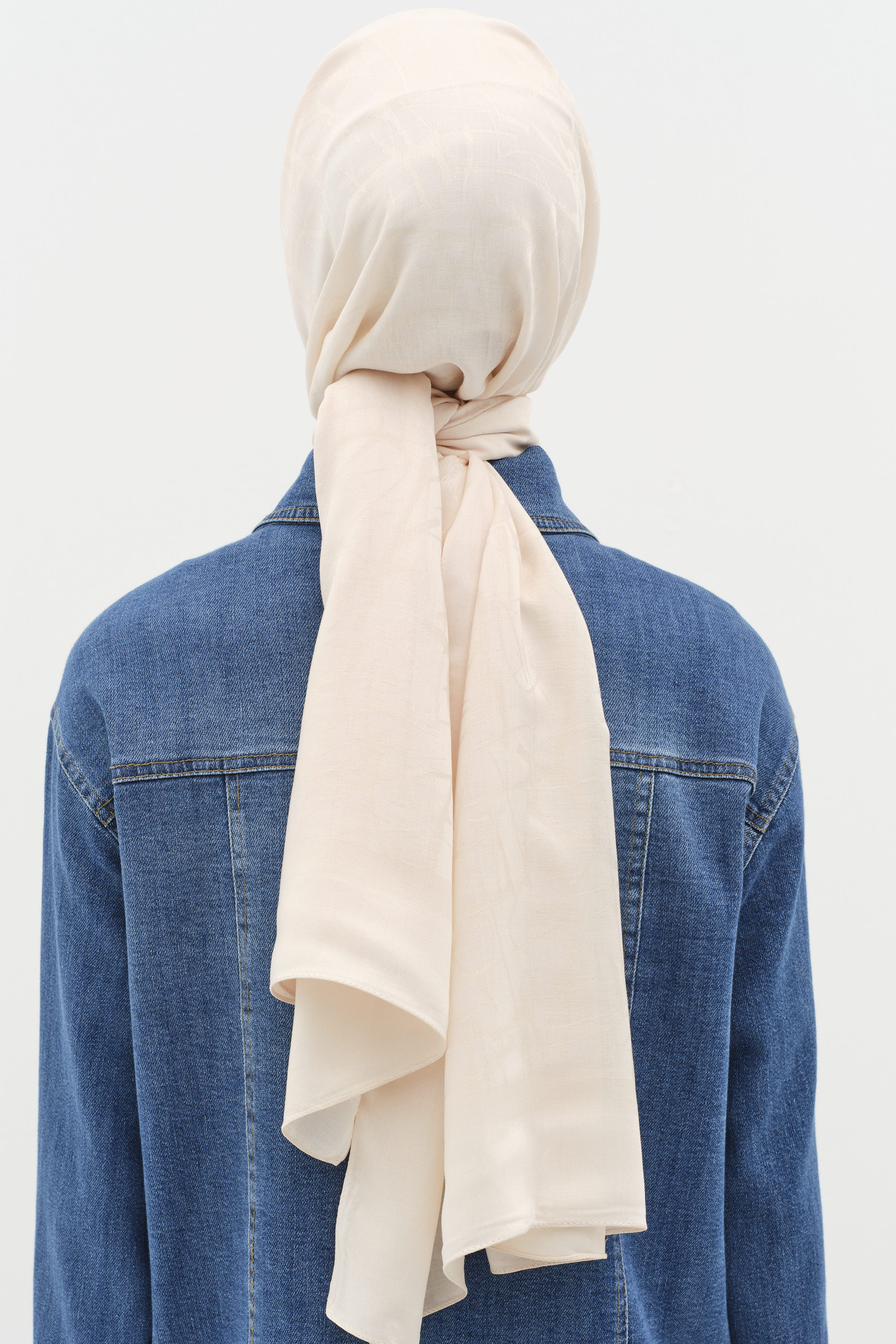 Natural Karışık Desen Şal - Bej TUĞBA