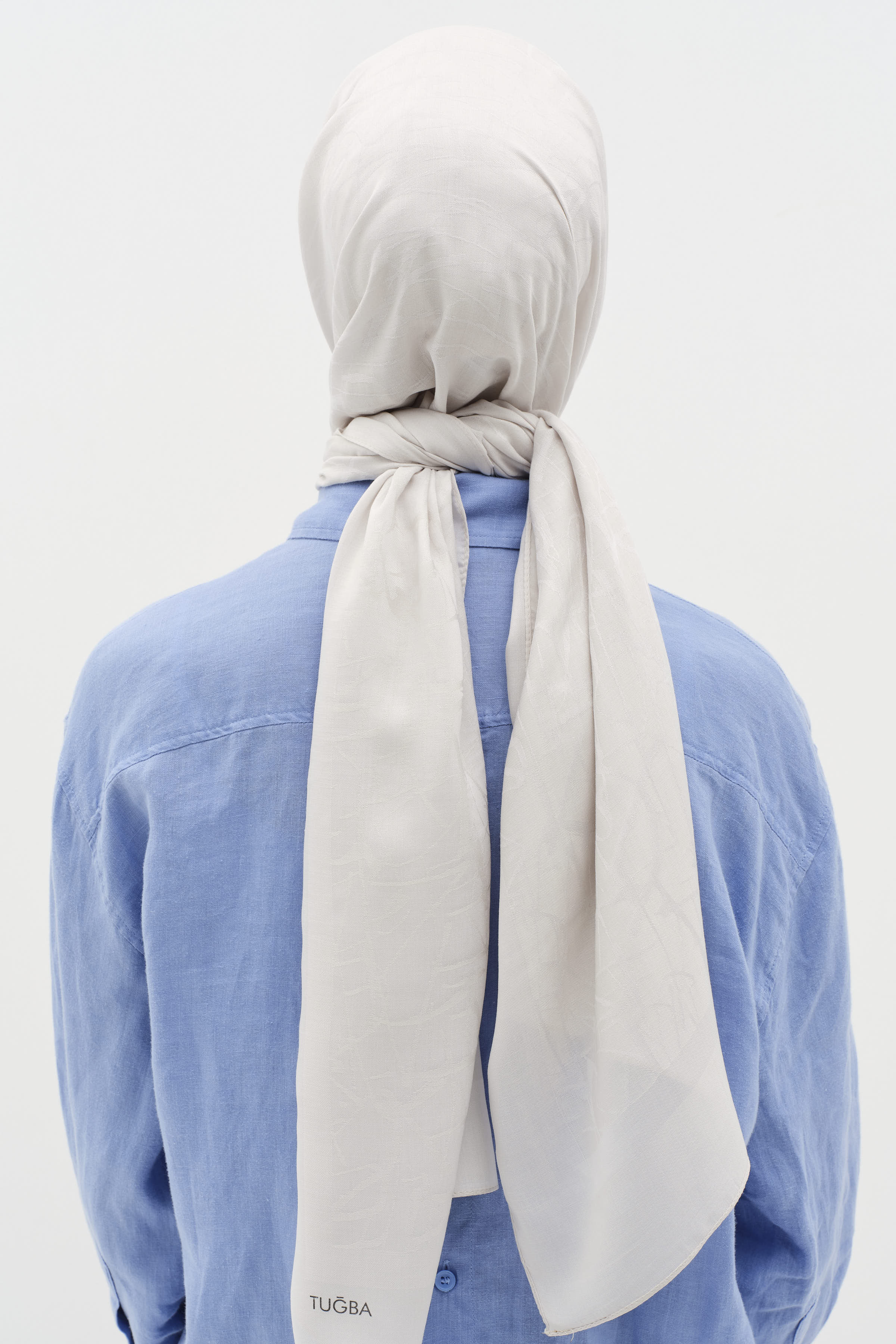 Natural Karışık Desen Şal - Gri TUGBA