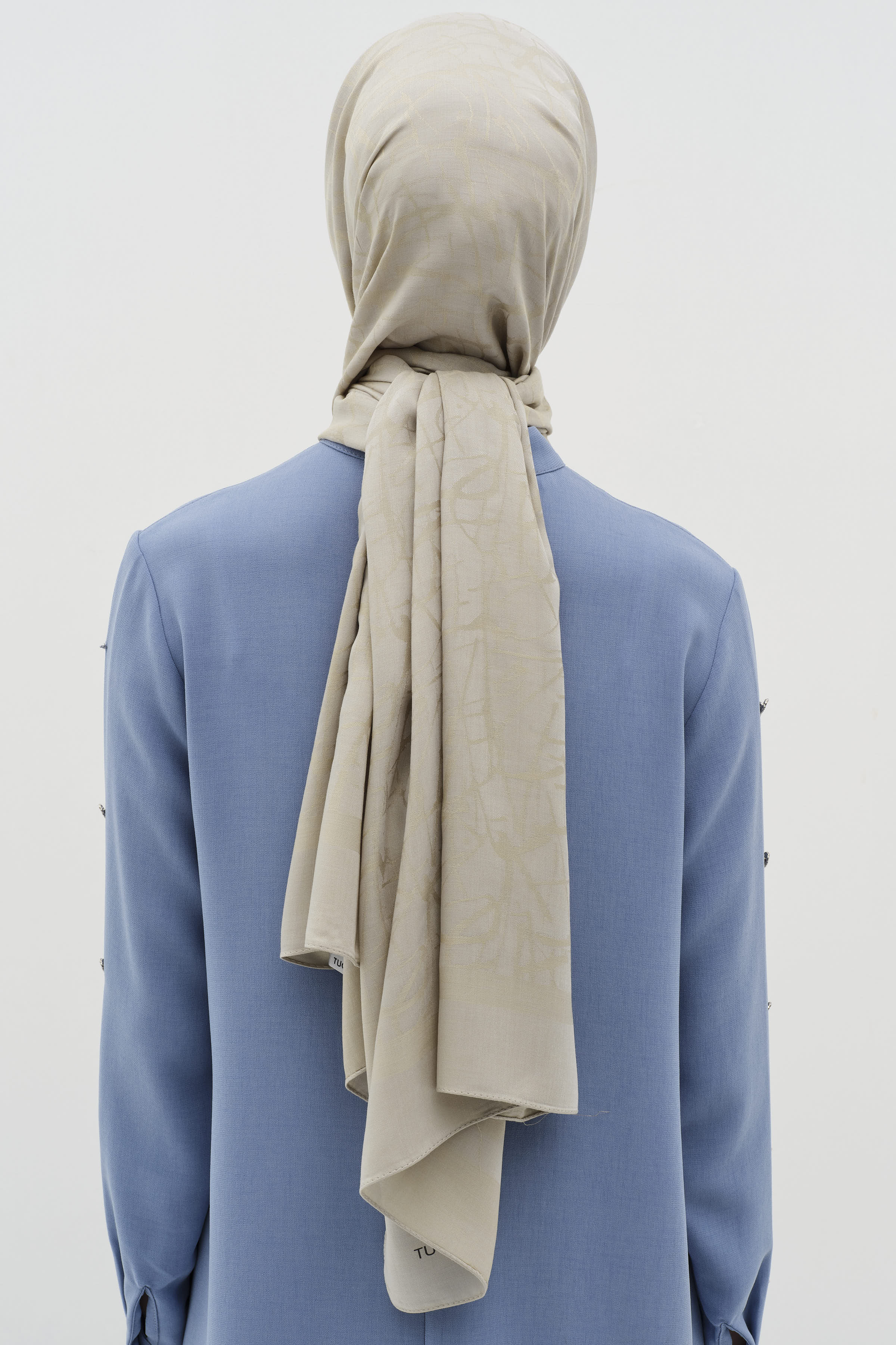 Natural Karışık Desen Şal - Haki TUGBA