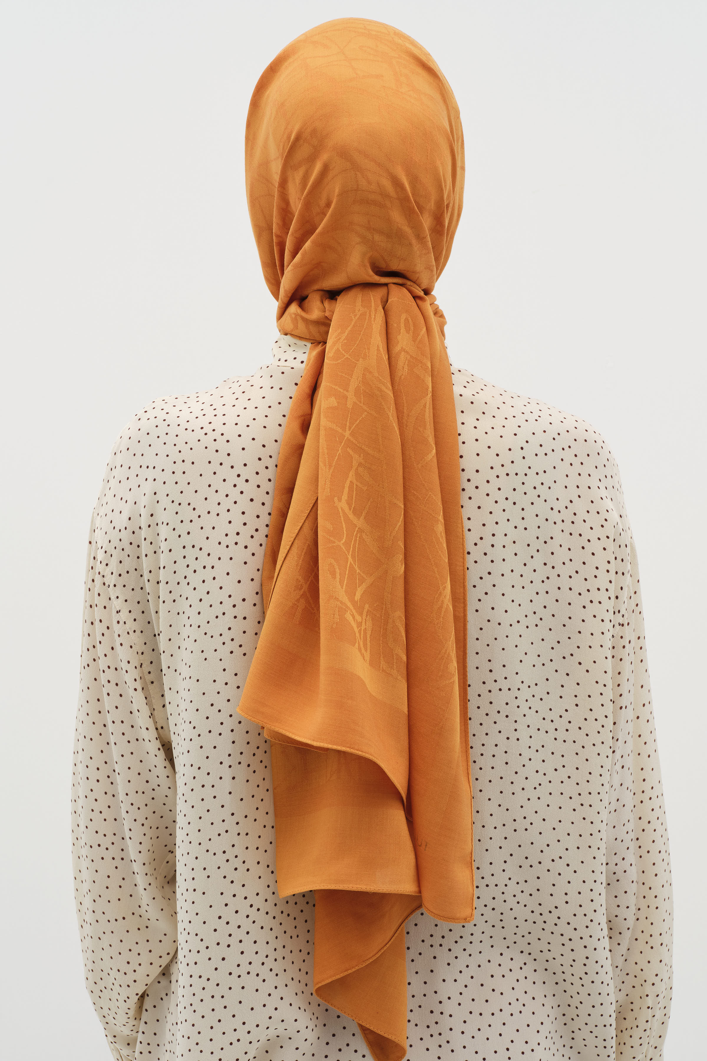 Natural Karışık Desen Şal - Taba TUGBA